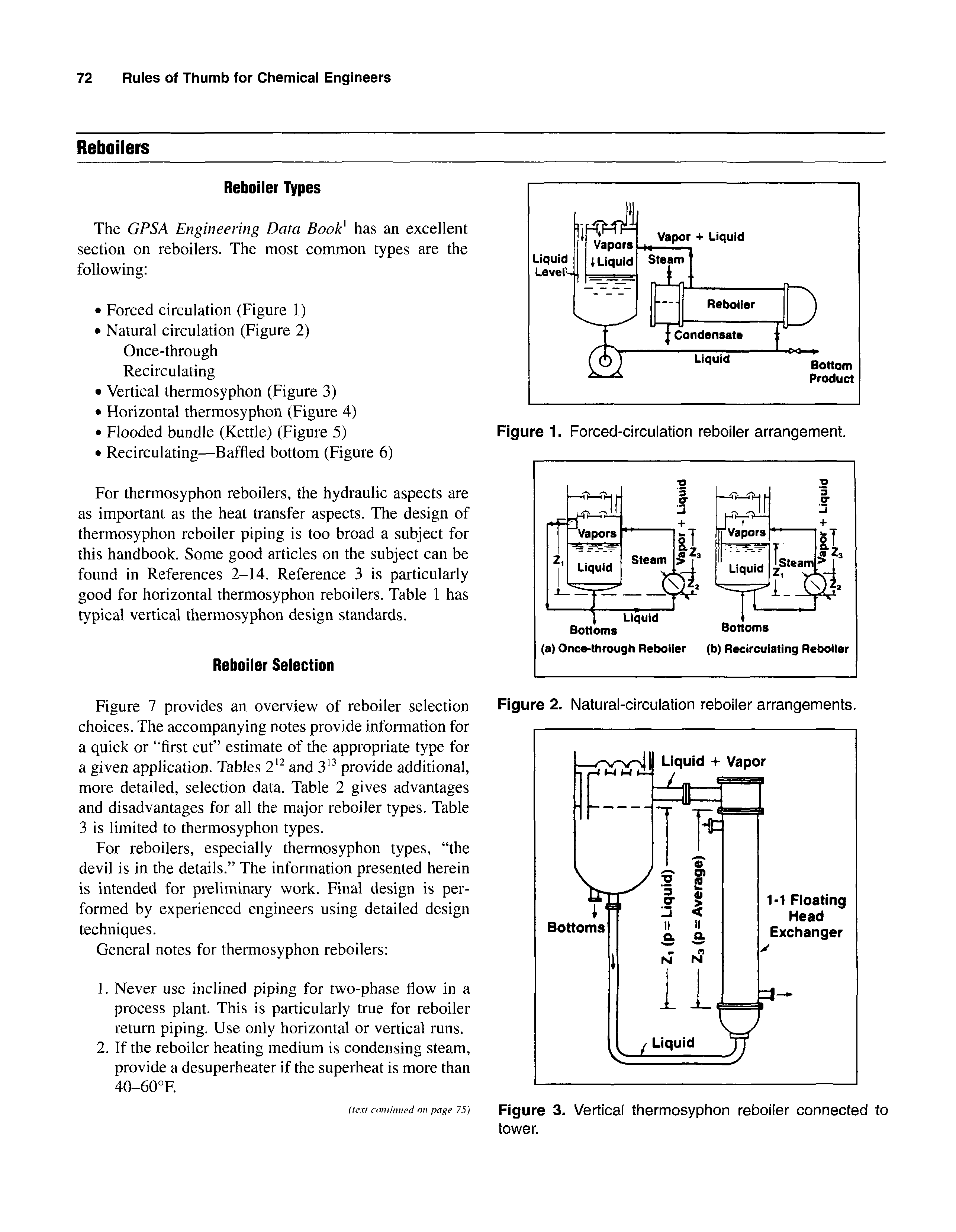 Figure 3. Vertical thermosyphon reboiler connected to tower.