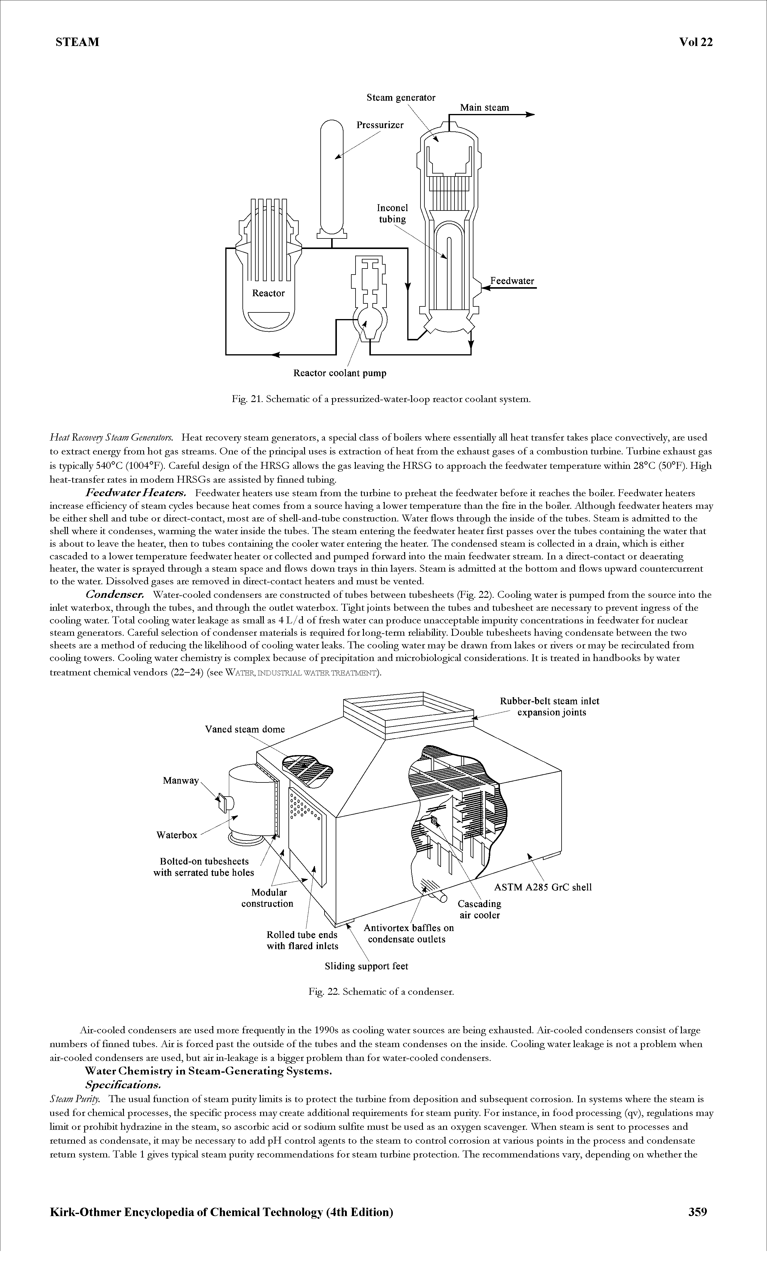 Fig. 21. Schematic of a pressurized-water-loop reactor coolant system.