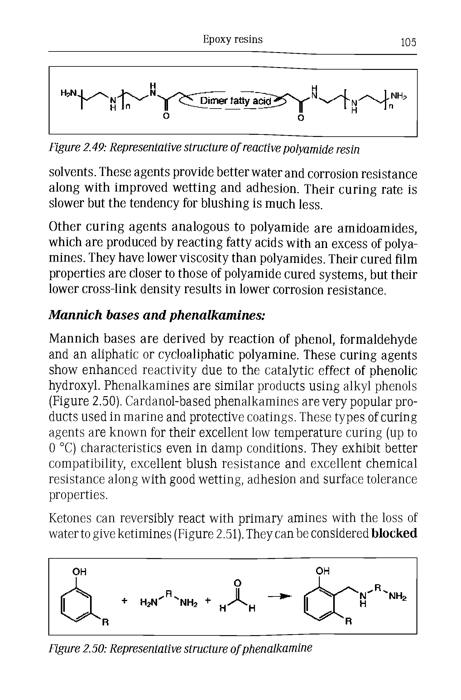 Figure 2.49 Representative structure of reactive polyamide resin...