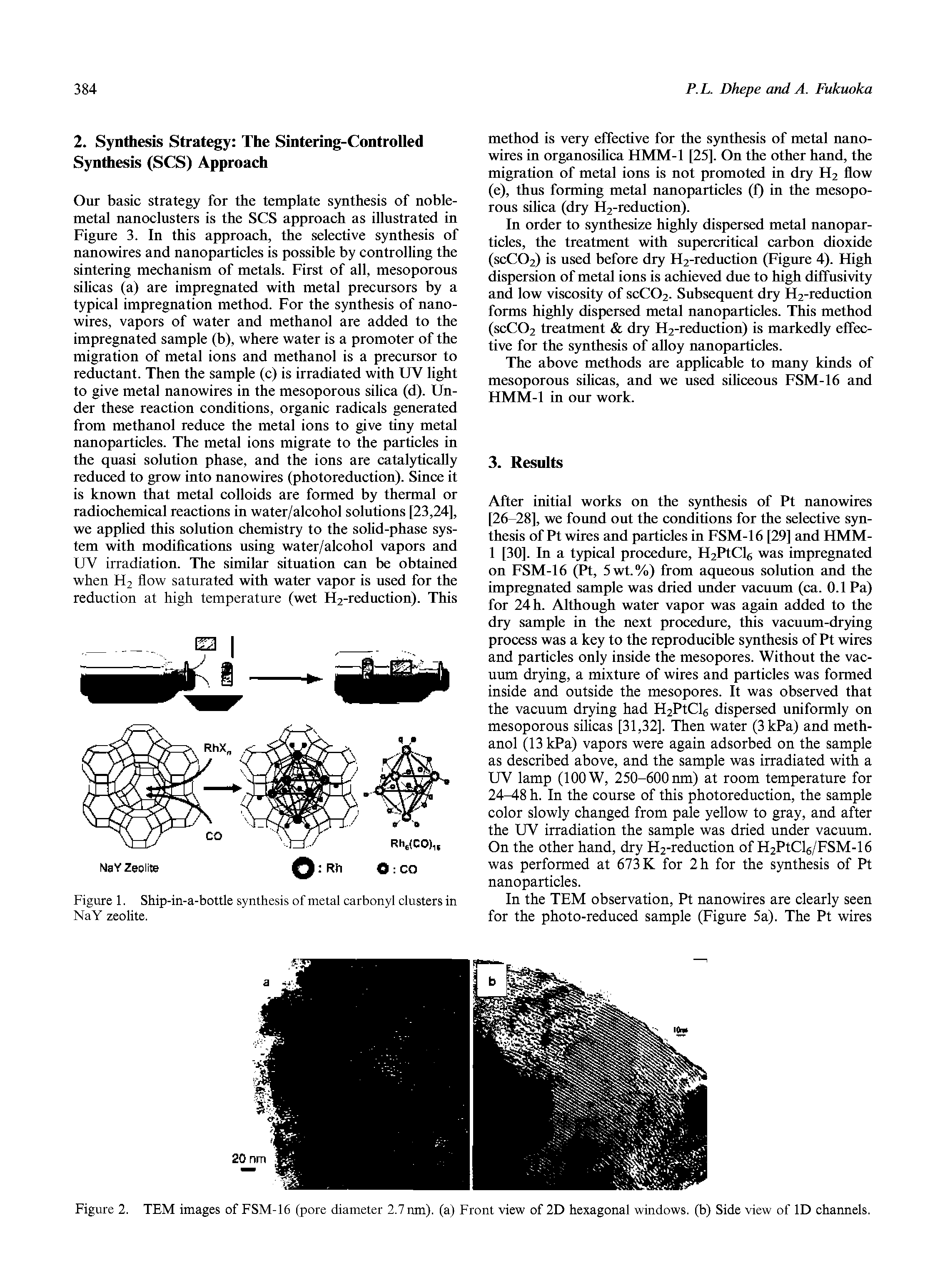 Figure 1. Ship-in-a-bottle synthesis of metal carbonyl clusters in NaY zeolite.