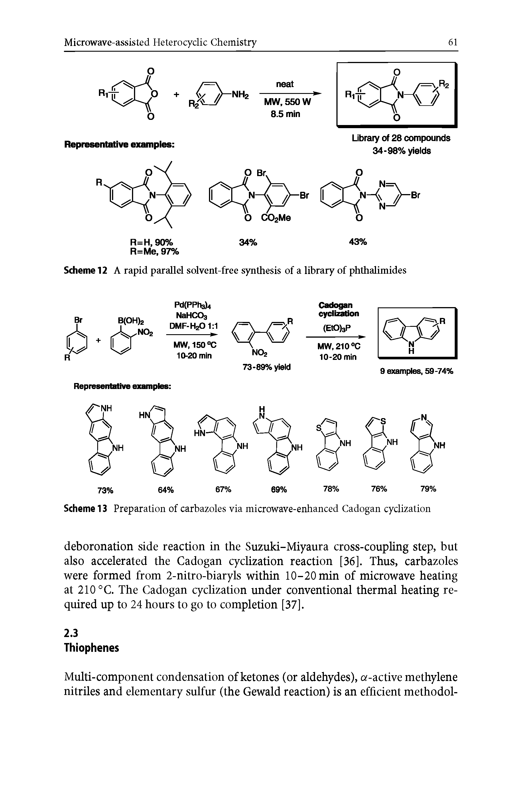 Scheme 12 A rapid parallel solvent-free synthesis of a library of phthalimides...