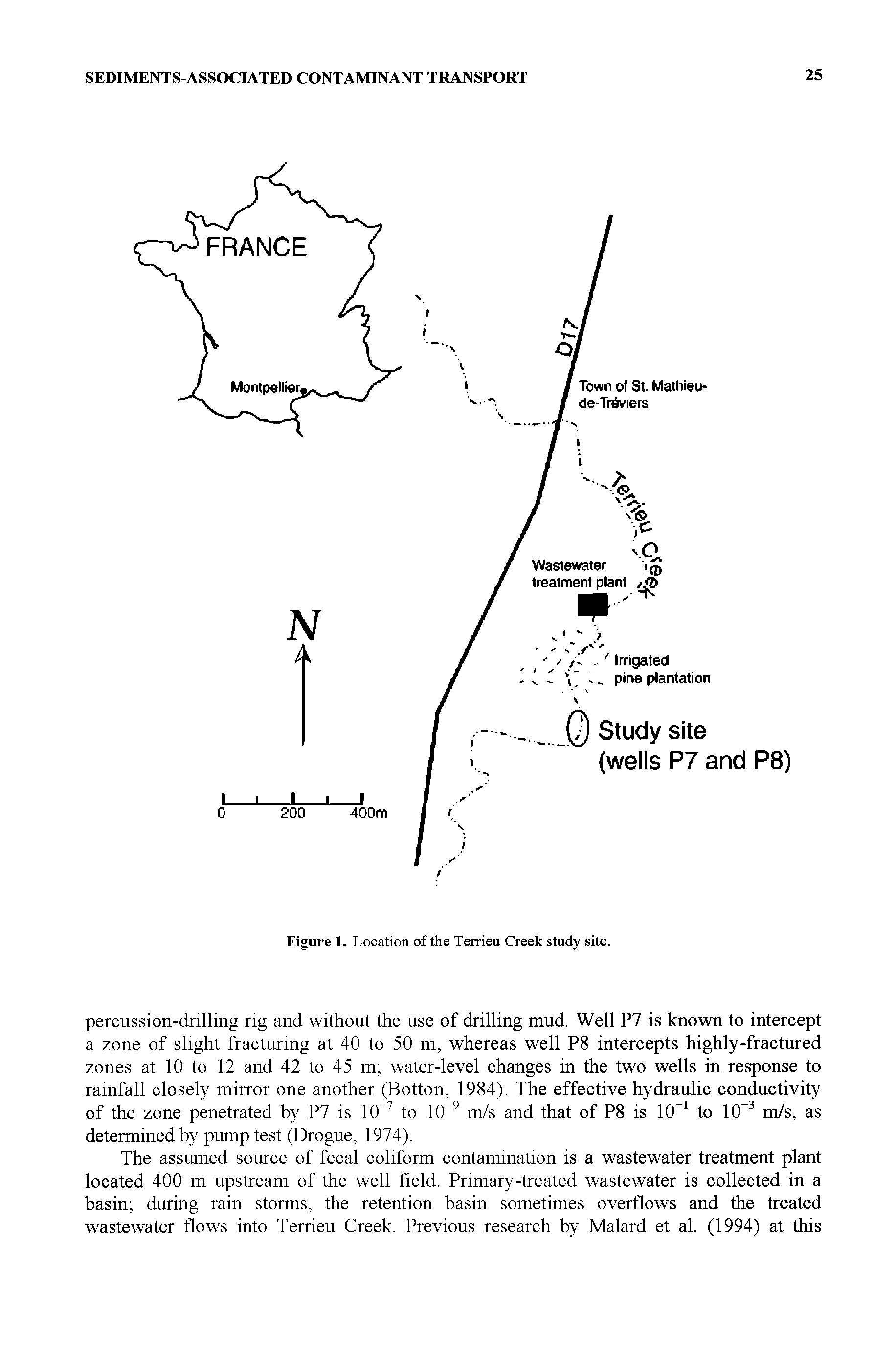 Figure 1. Location of the Terrieu Creek study site.