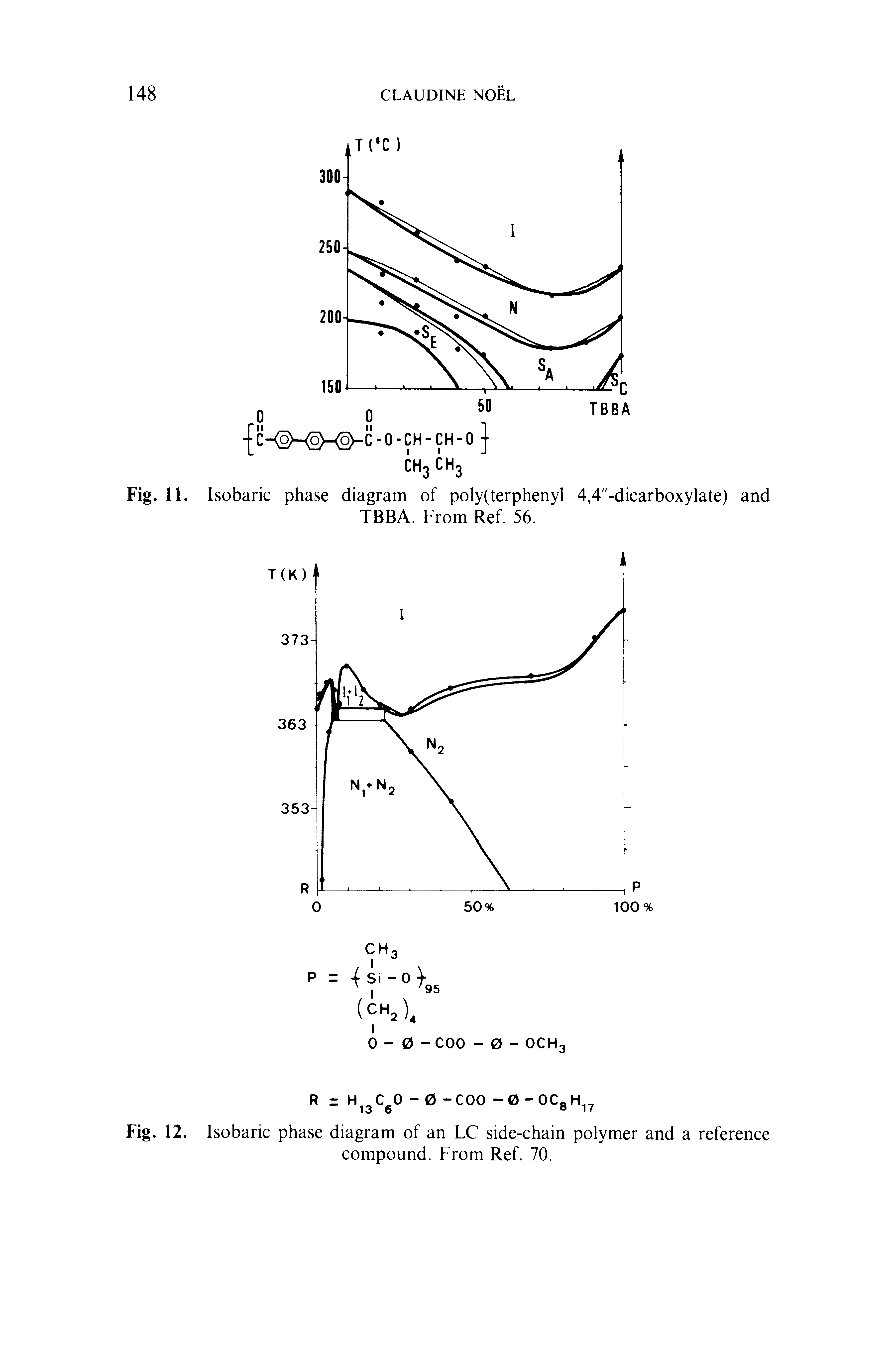 Fig. 11. Isobaric phase diagram of poly(terphenyl 4,4"-dicarboxylate) and...