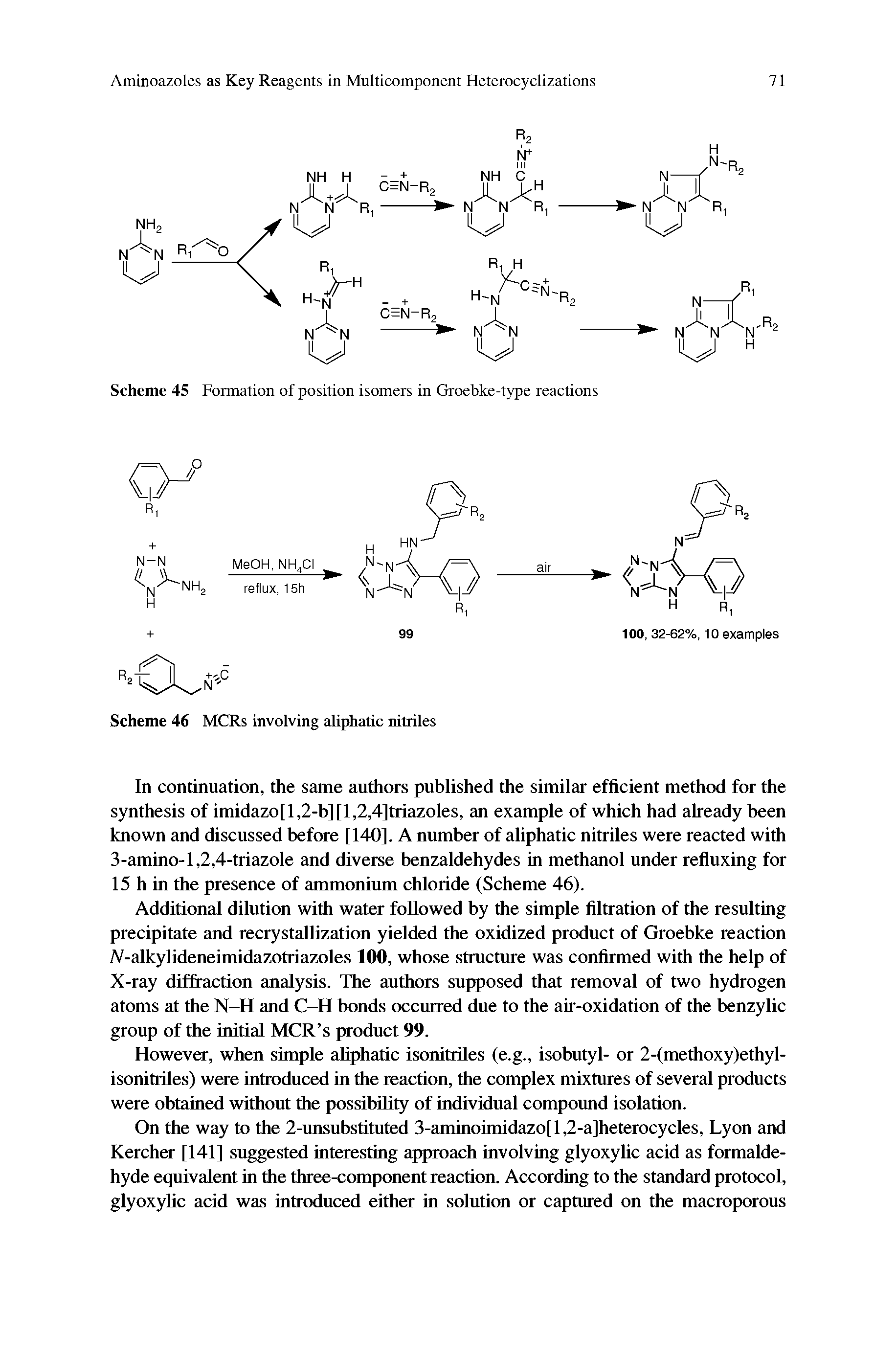 Scheme 45 Formation of position isomers in Groebke-type reactions...