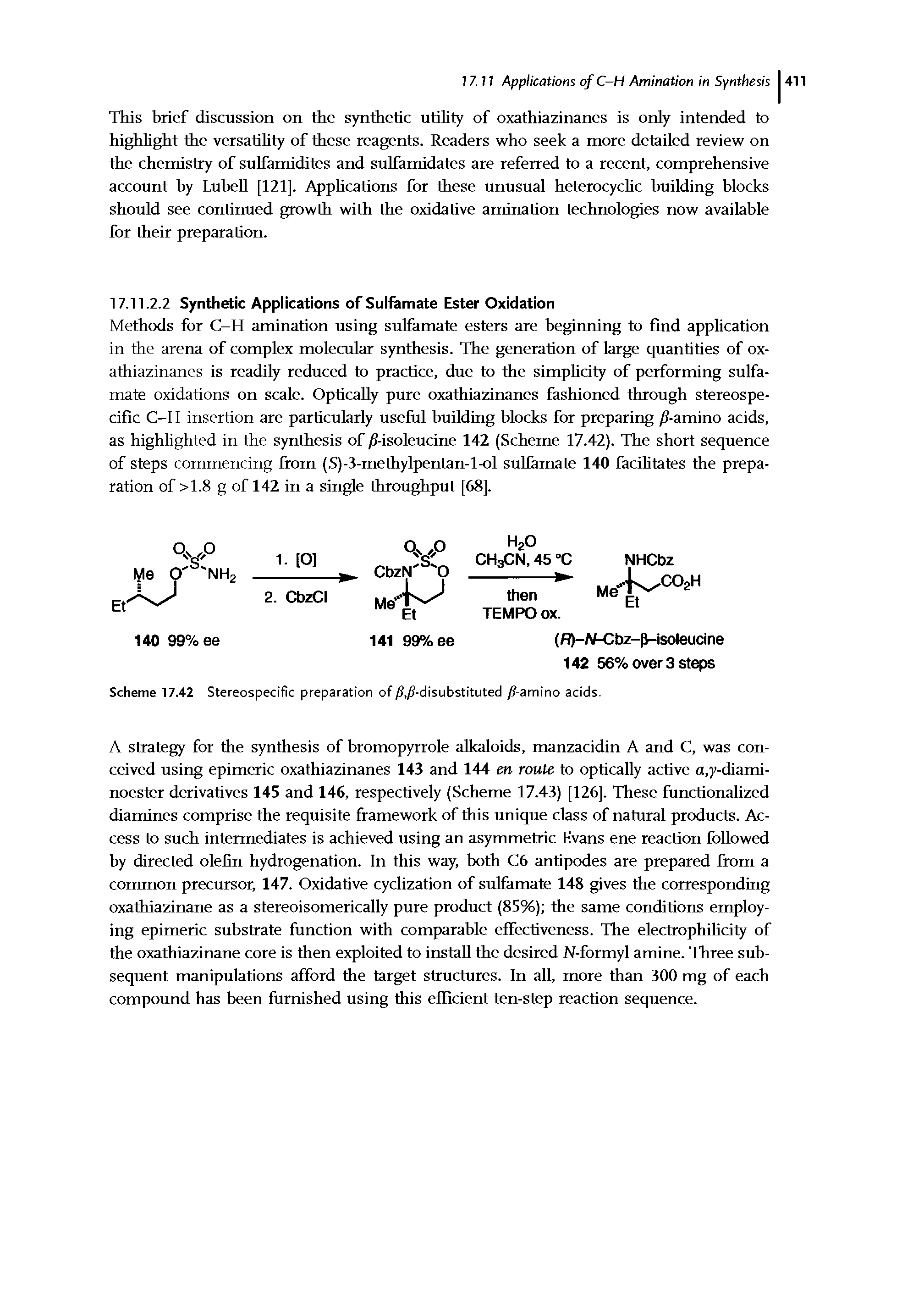 Scheme 17.42 Stereospecific preparation of/S,/S-disubstituted / -amino acids.