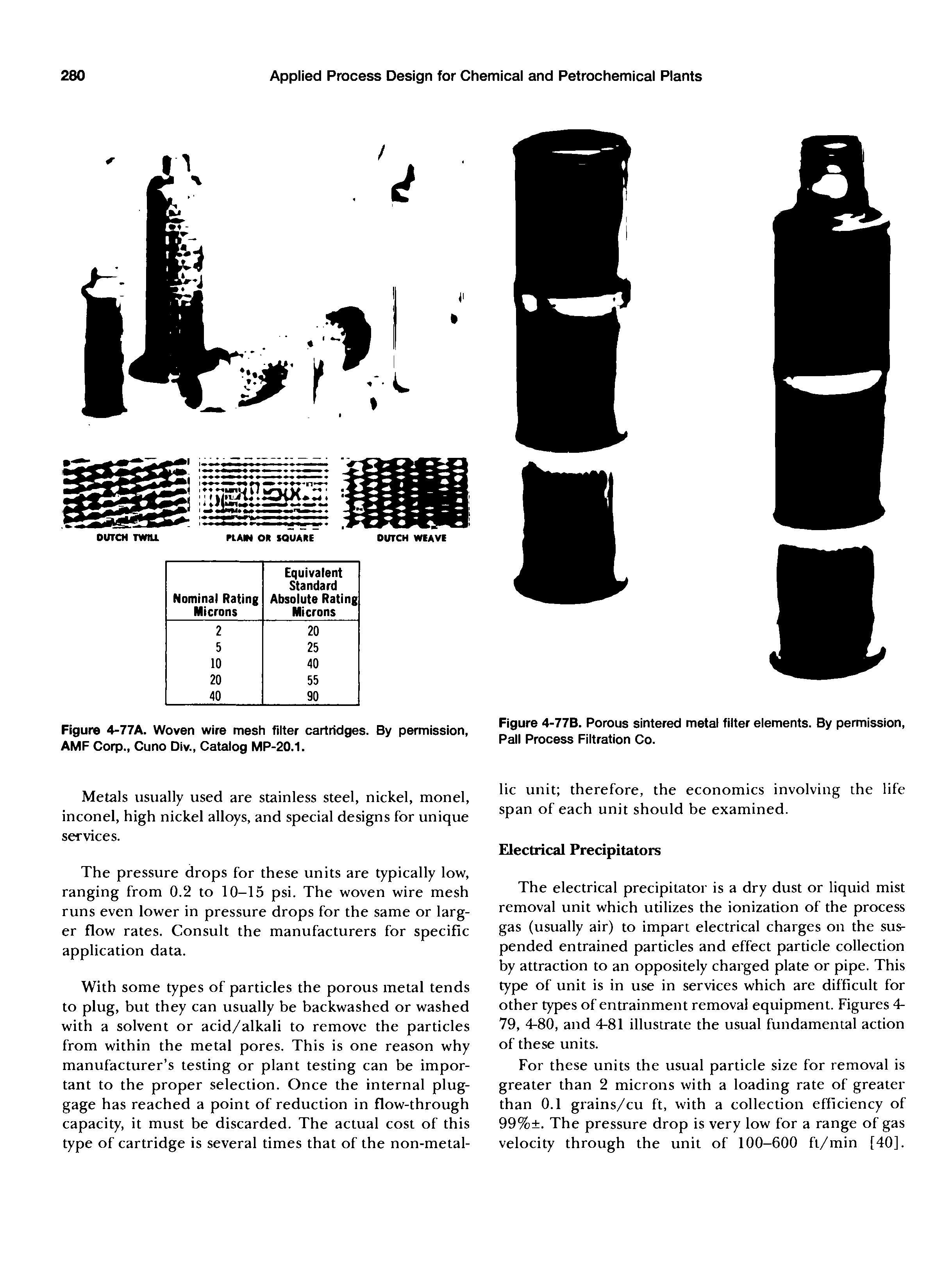 Figure 4-77B. Porous sintered metal filter elements. By permission, Pall Process Filtration Co.