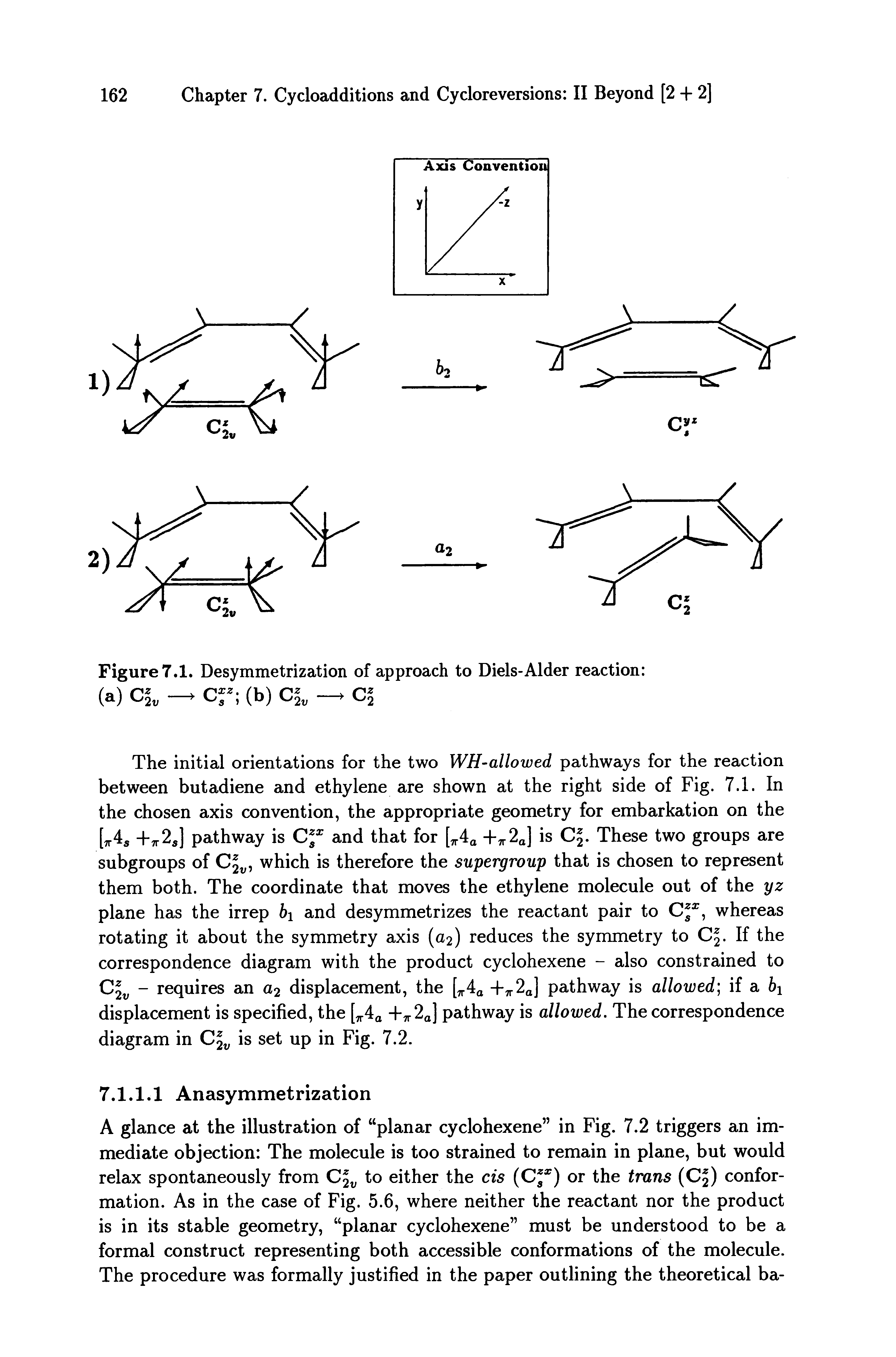 Figure 7.1. Desymmetrization of approach to Diels-Alder reaction ...