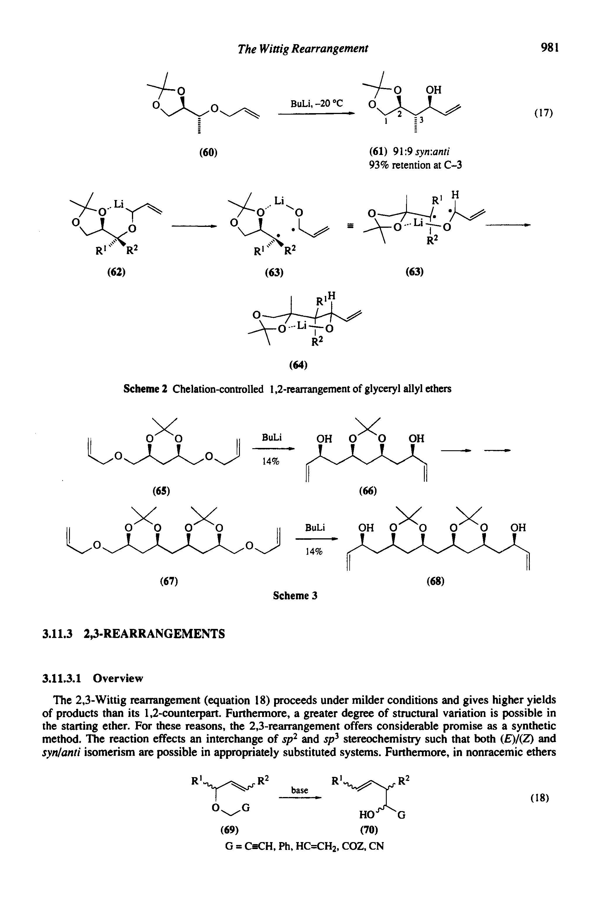 Scheme 2 Chelation-controlled 1,2-rearrangement of glyceryl allyl ethers...