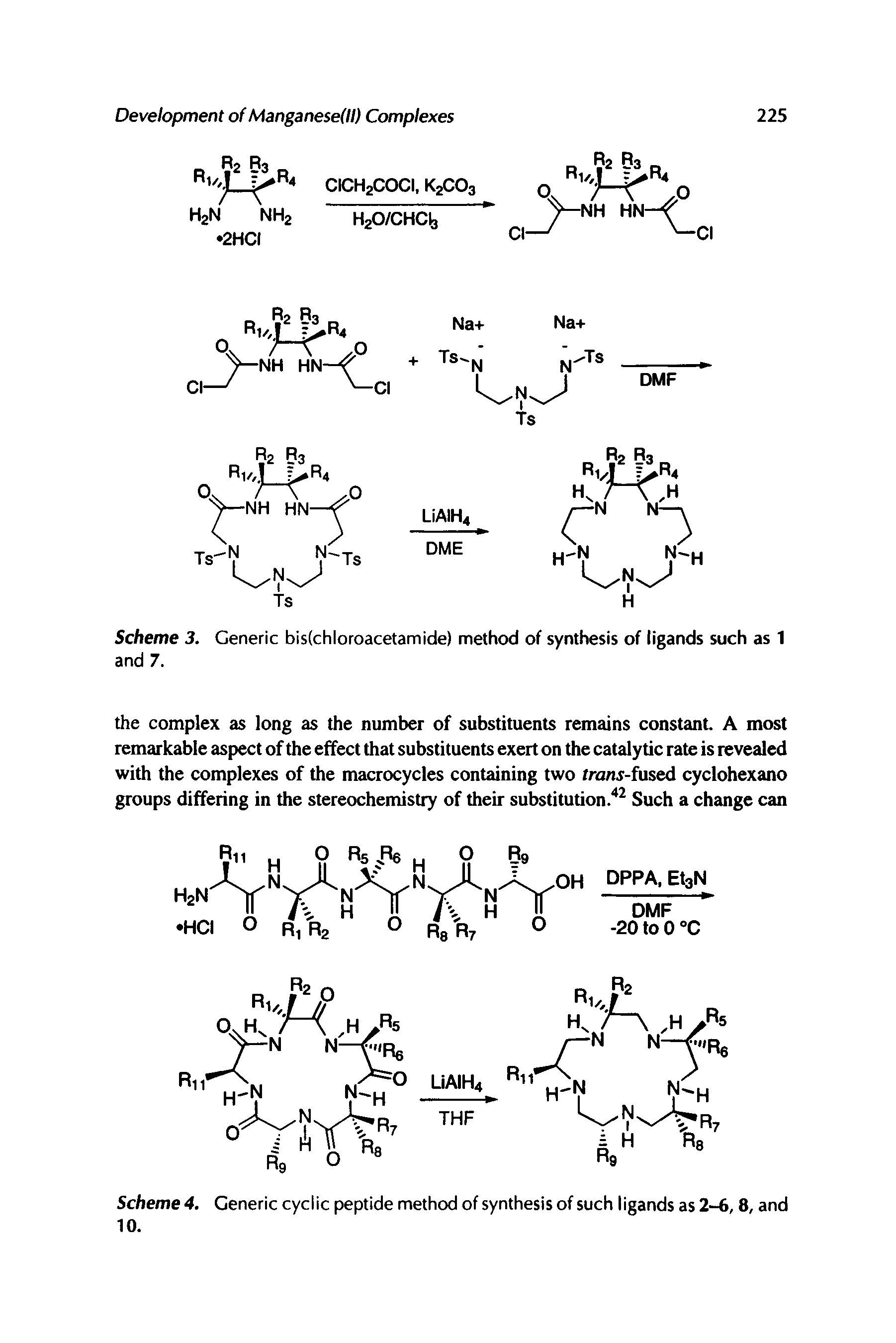 Scheme 4. Generic cyclic peptide method of synthesis of such ligands as 2-6,8, and...