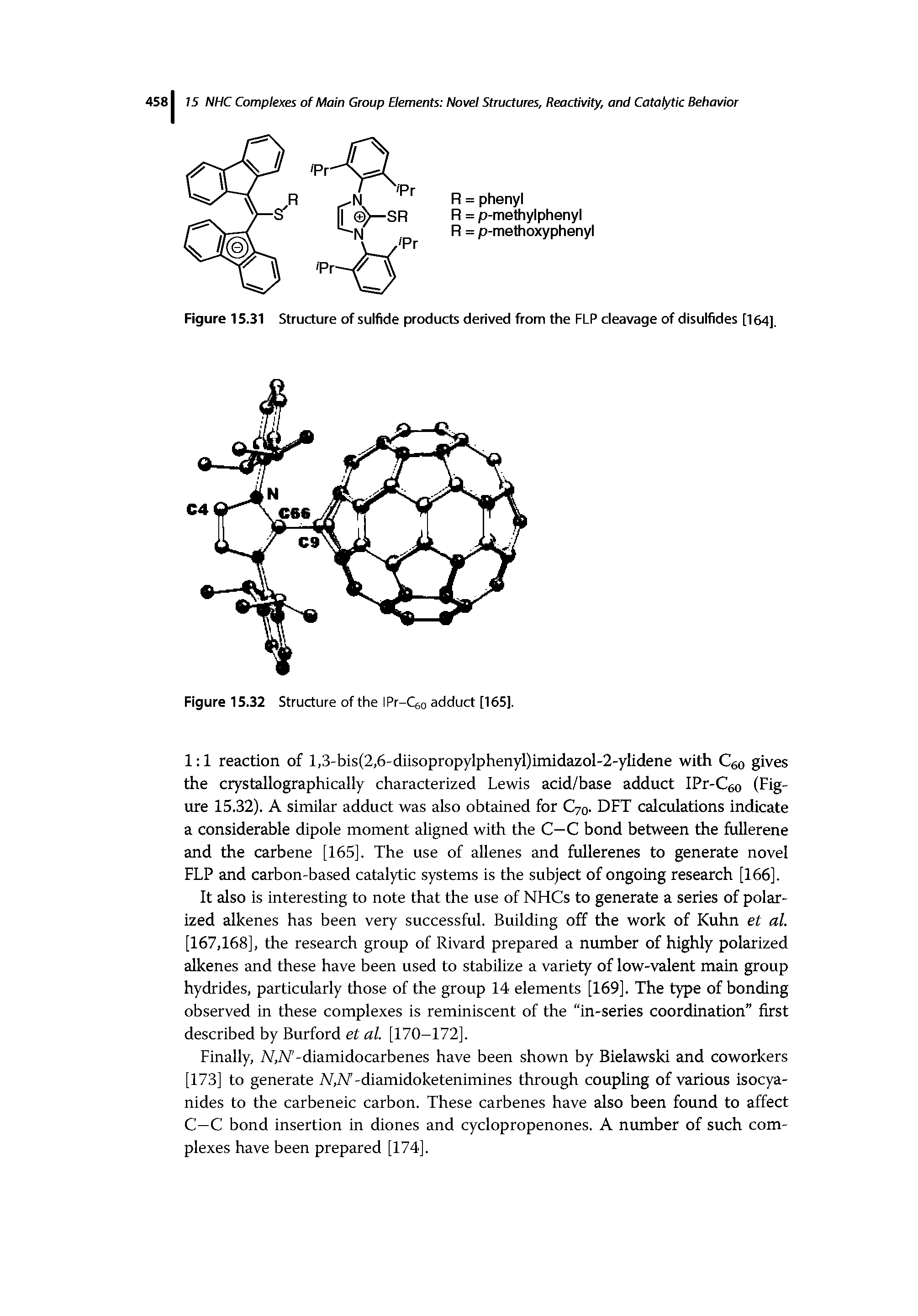 Figure 15.31 Structure of sulfide products derived from the FLP cleavage of disulfides [164],...