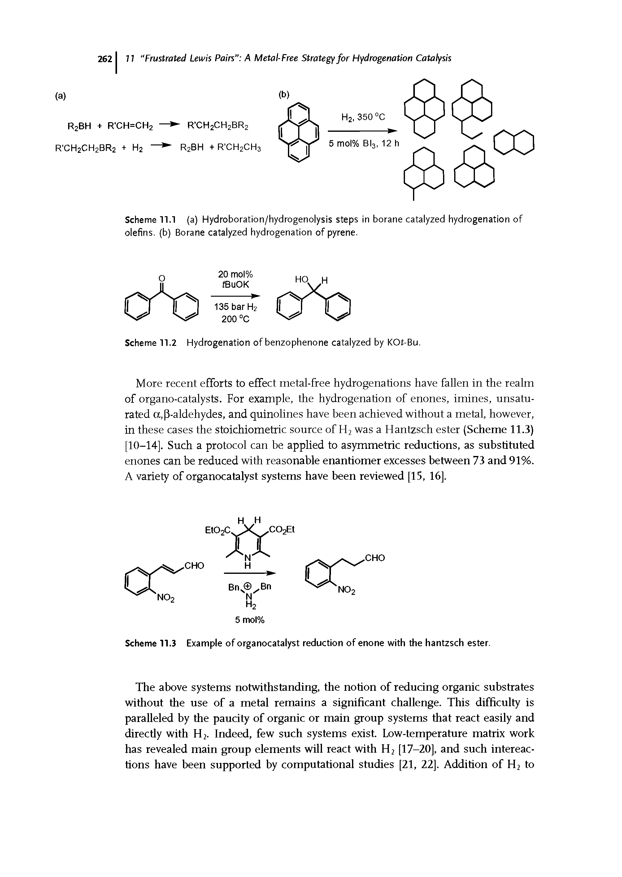 Scheme 77.3 Example of organocatalyst reduction of enone with the hantzsch ester.