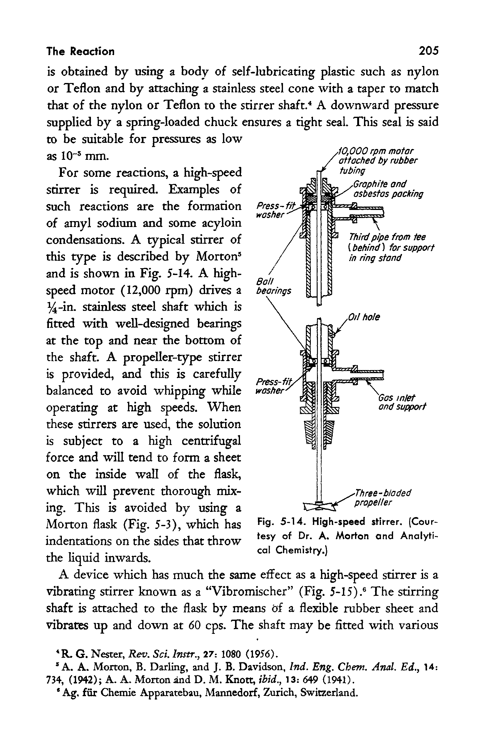 Fig. 5-14. High-speed stirrer. (Courtesy of Dr. A. Morton and Analytical Chemistry.)...