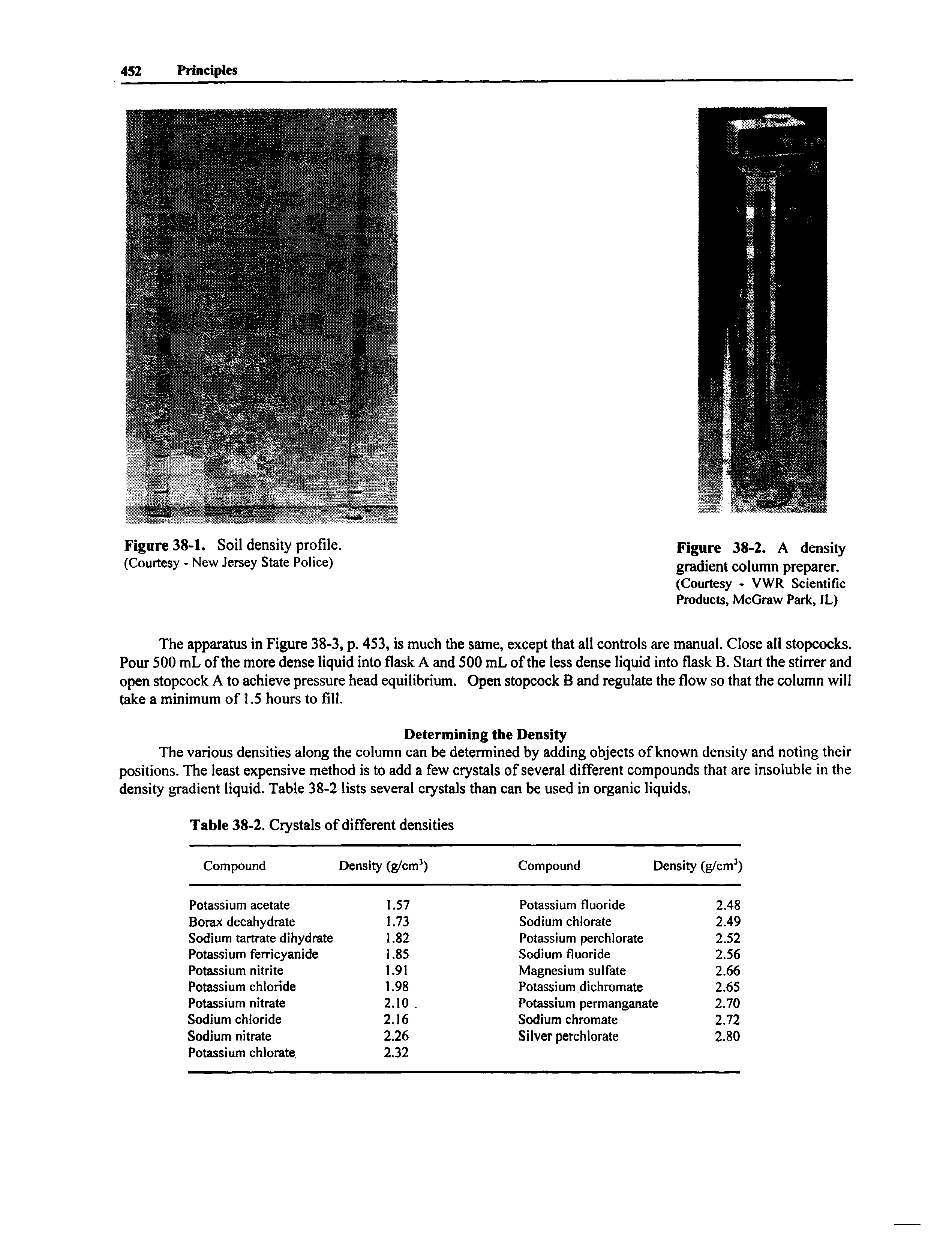 Figure 38-1. Soil density profile. (Courtesy - New Jersey State Police)...