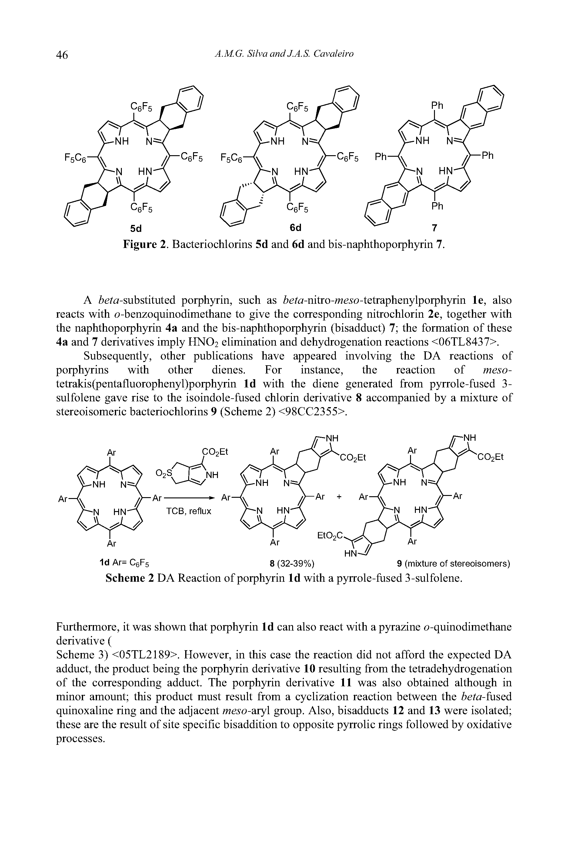 Scheme 2 DA Reaction of porphyrin Id with a pyrrole-fused 3-sulfolene.
