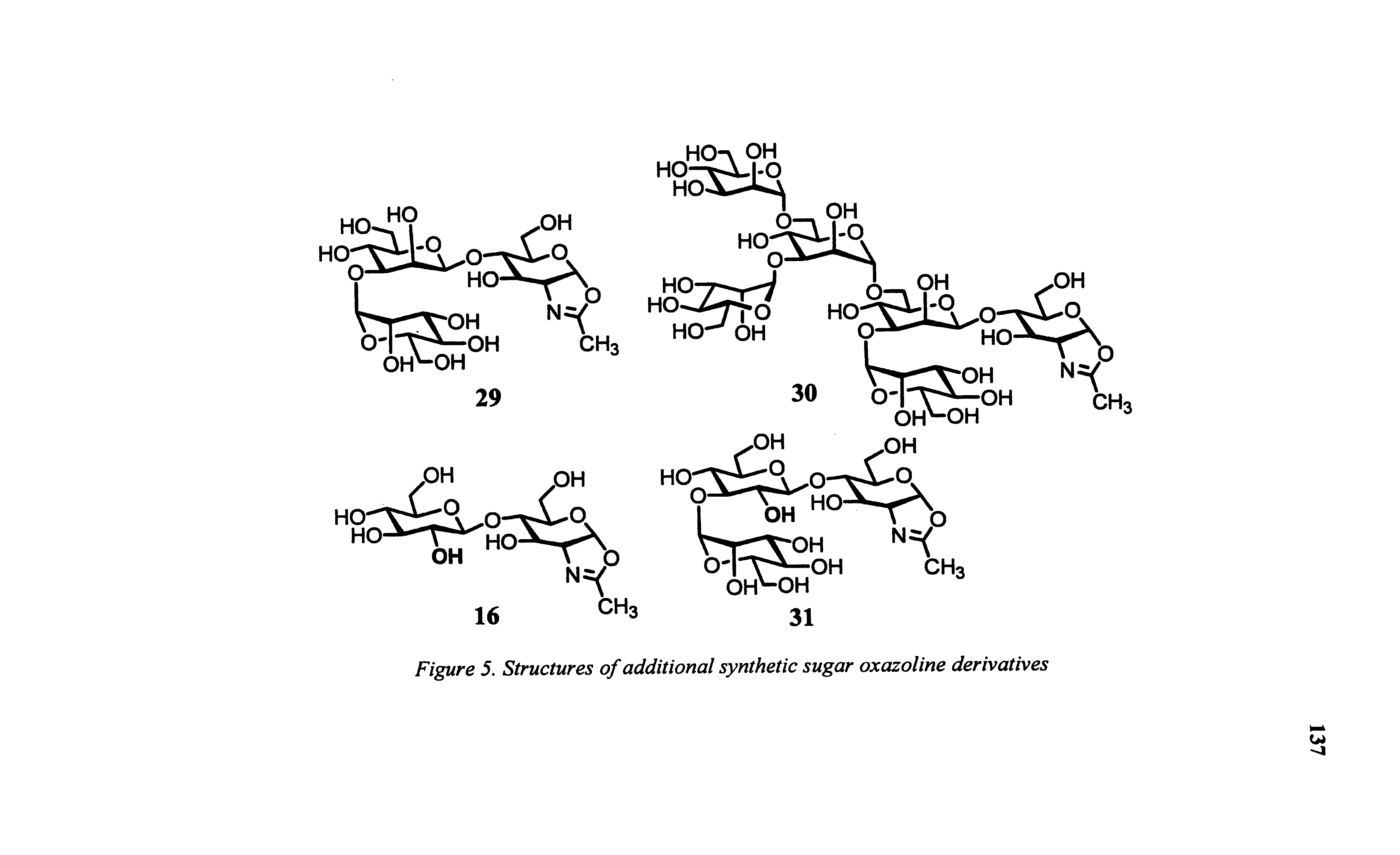 Figure 5. Structures of additional synthetic sugar oxazoline derivatives...