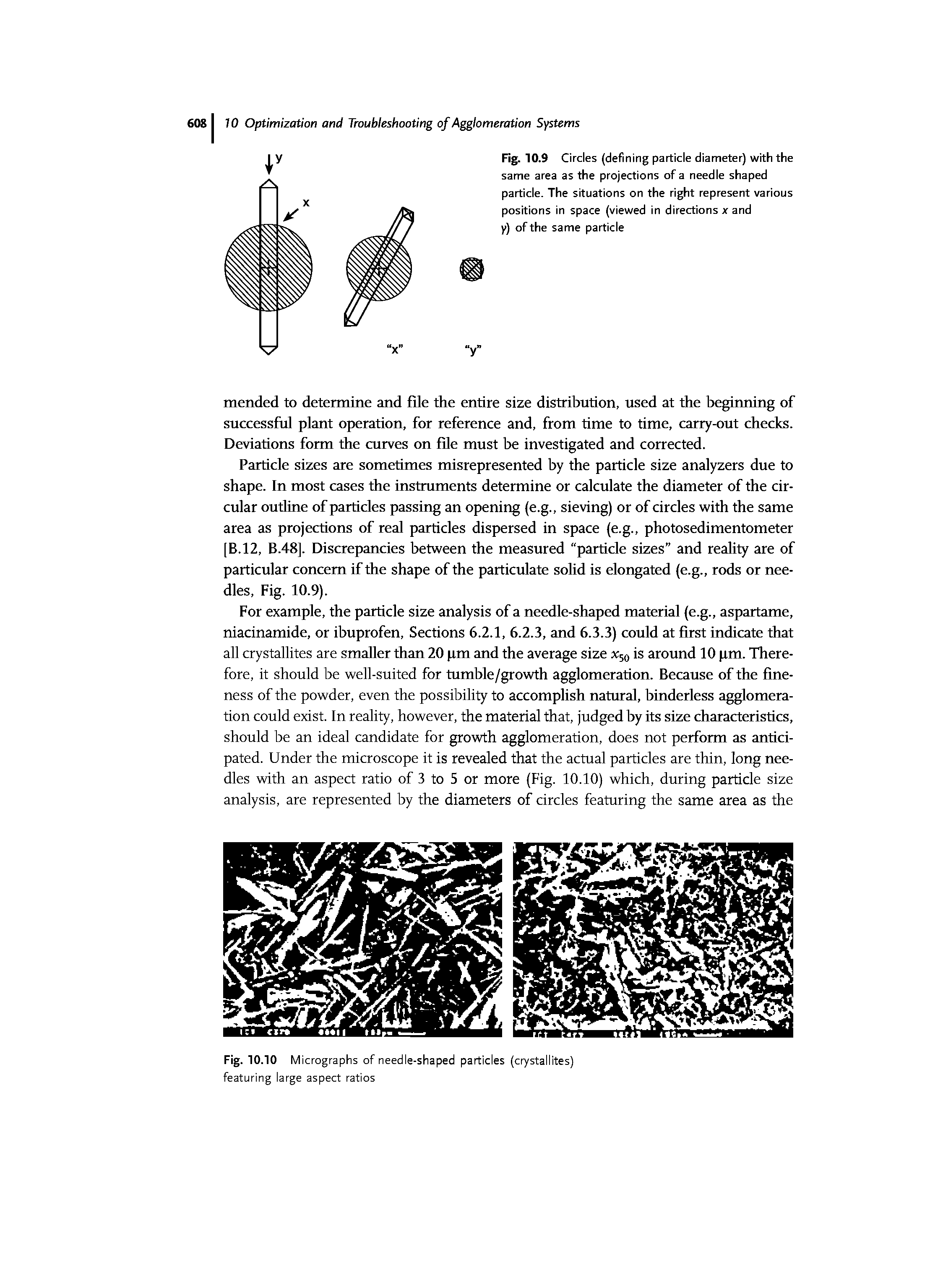 Fig. 10.10 Micrographs of needle-shaped particles (crystallites) featuring large aspect ratios...