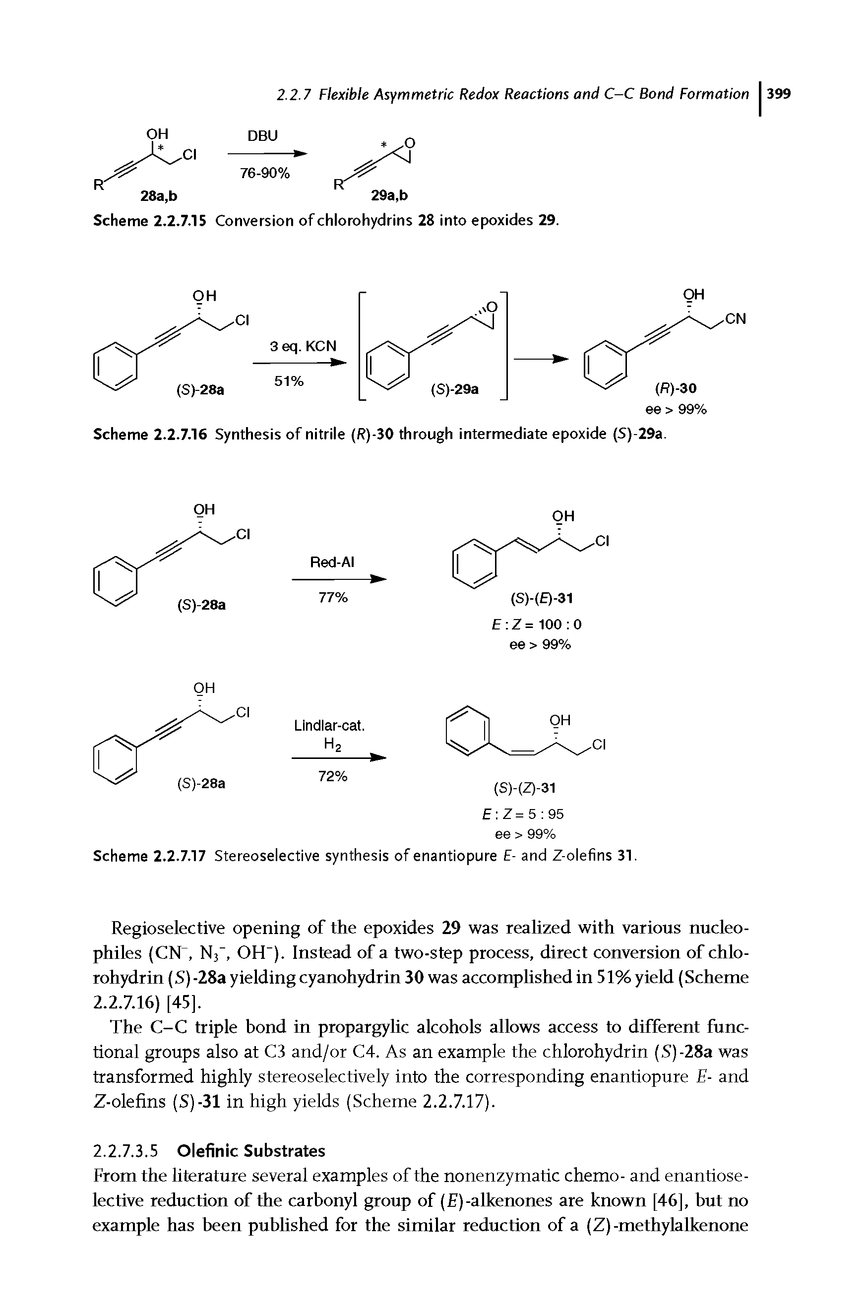 Scheme 2.2.7.16 Synthesis of nitrile (R)-30 through intermediate epoxide (S)-29a.