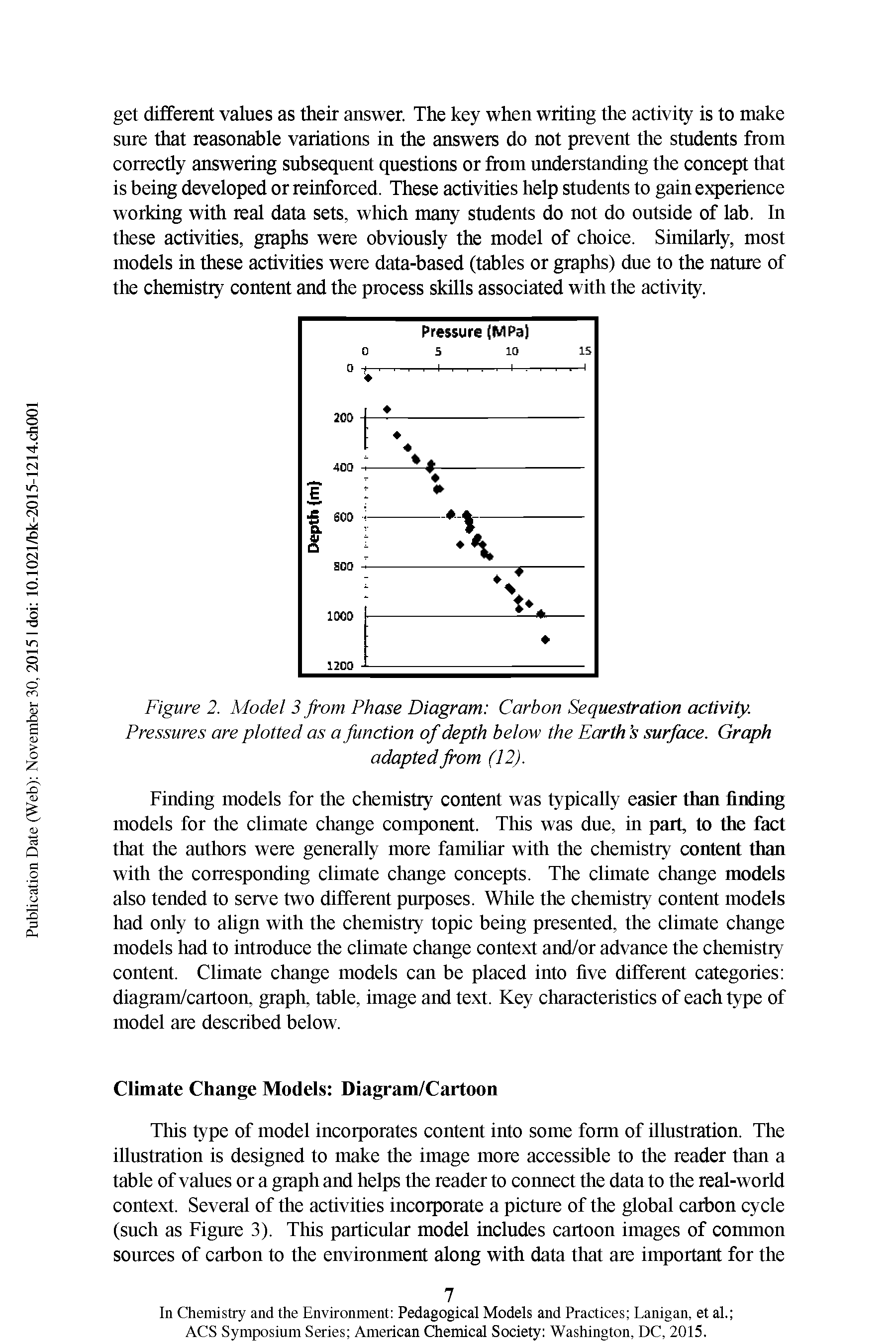 Figure 2. Model 3 from Phase Diagram Carbon Sequestration activity.