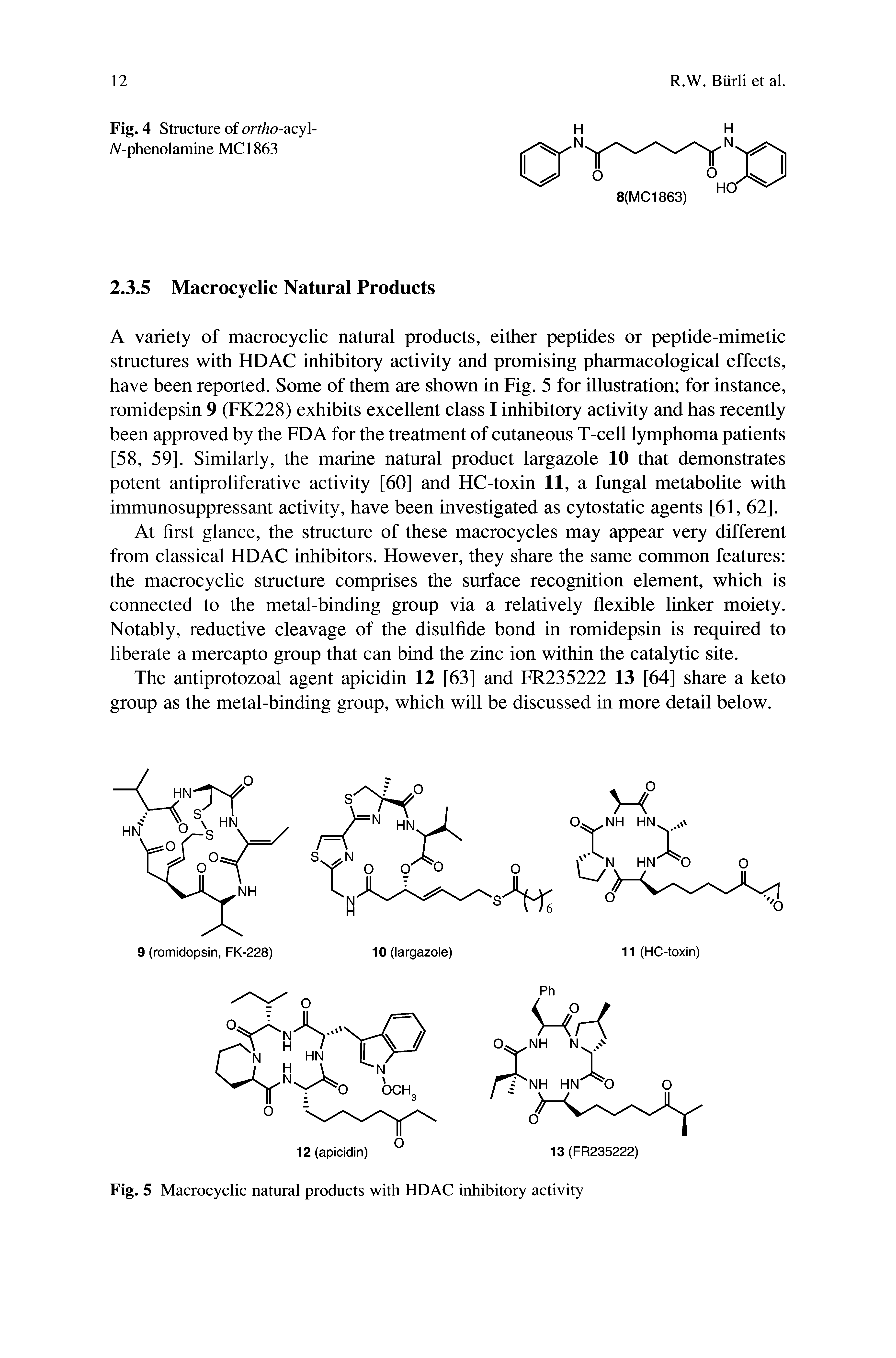 Fig. 4 Structure of ortho-acyl-/V-phenol amine MC1863...