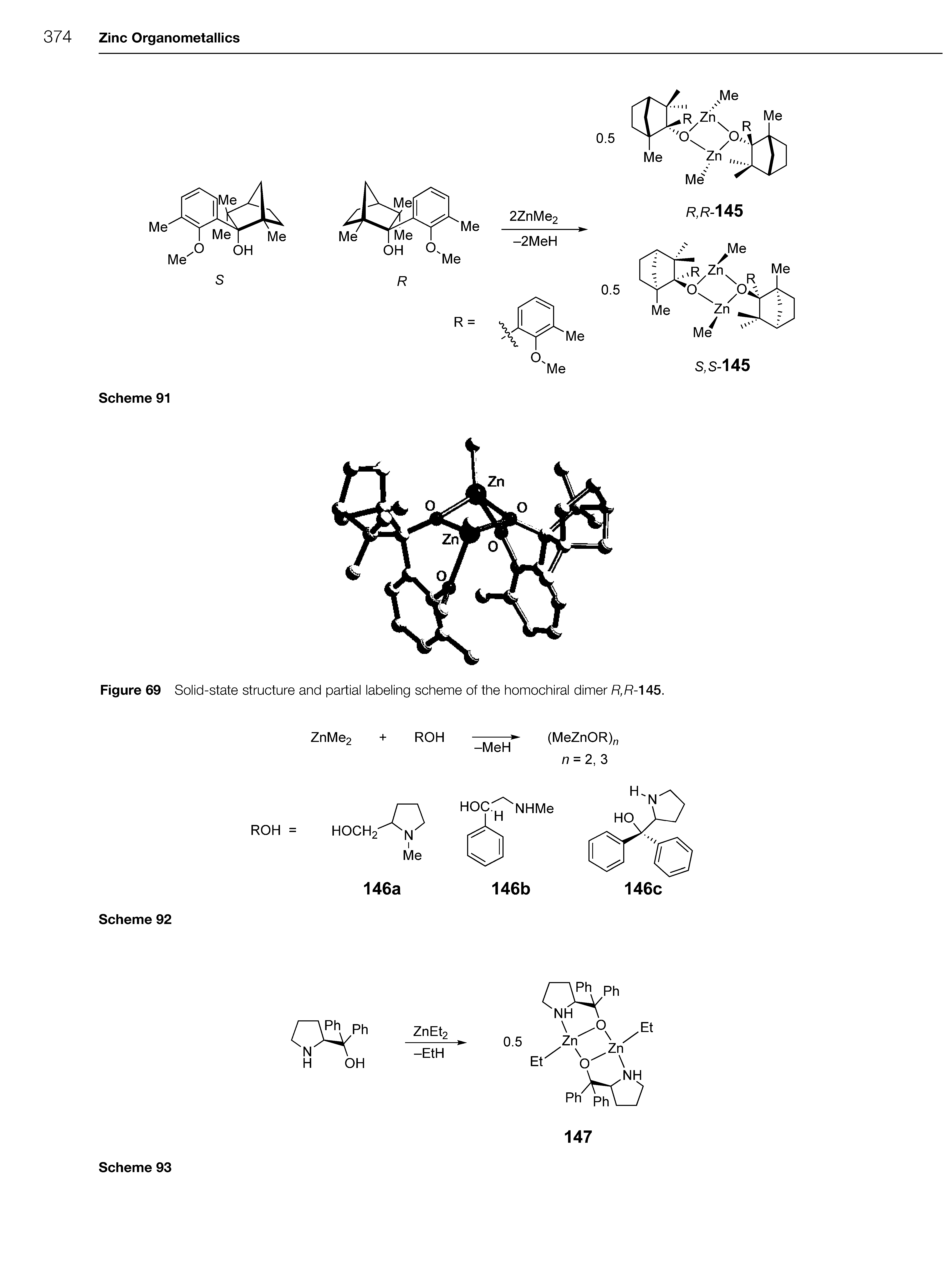 Figure 69 Solid-state structure and partial labeling scheme of the homochiral dimer...