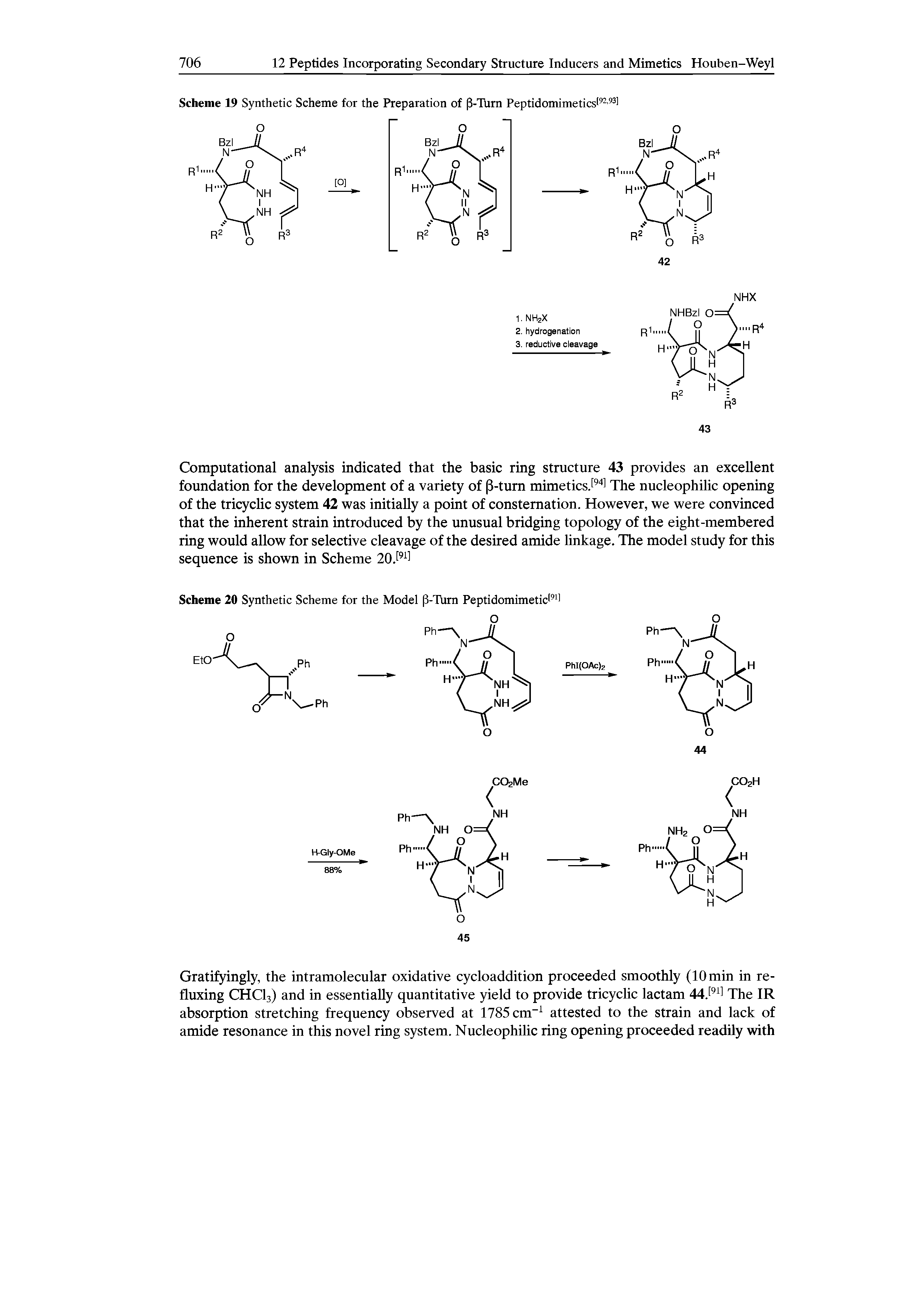Scheme 19 Synthetic Scheme for the Preparation of 3-Turn Peptidomimetics[92-931...