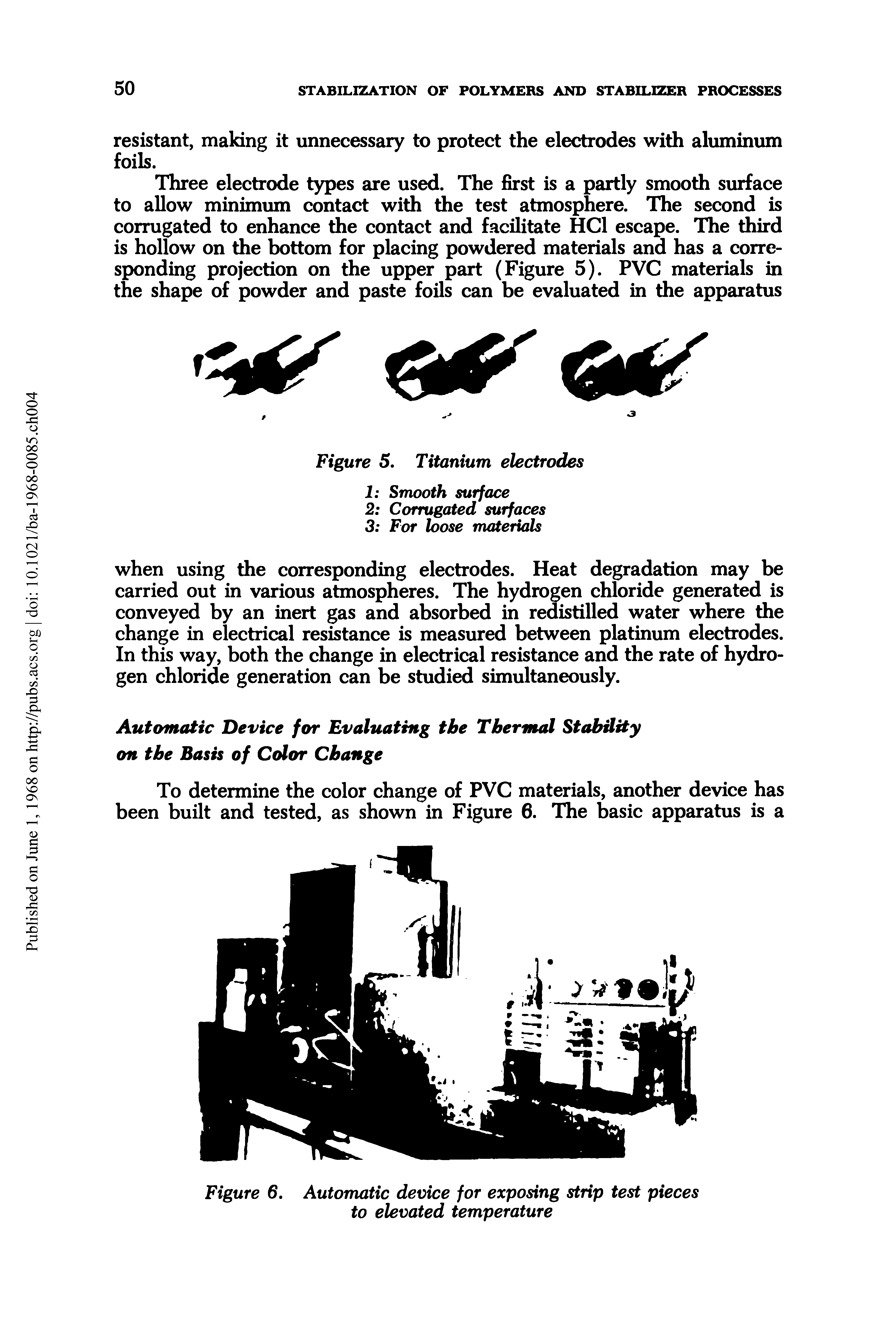 Figure 6. Automatic device for exposing strip test pieces to elevated temperature...