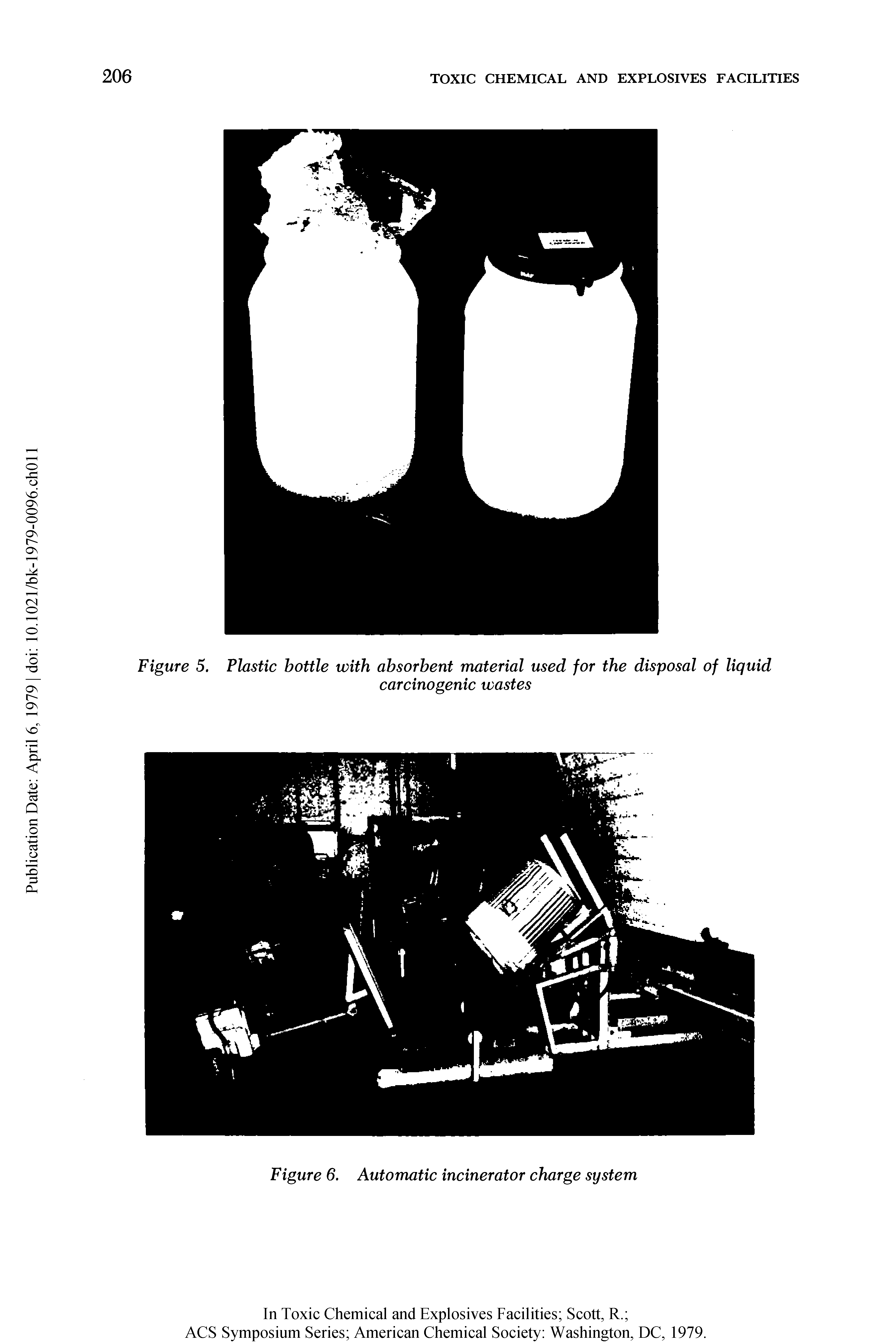 Figure 5. Plastic bottle with absorbent material used for the disposal of liquid...