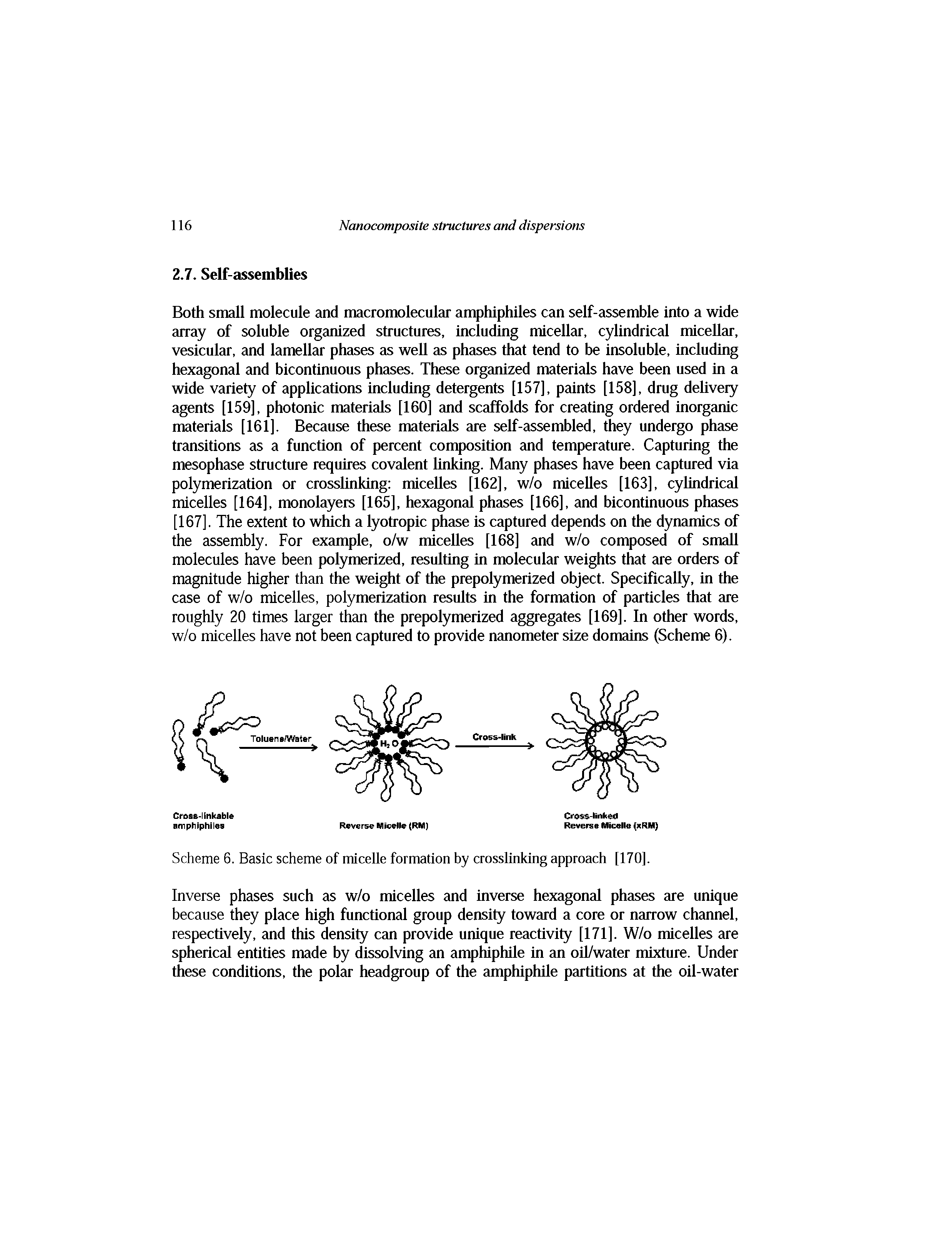 Scheme 6. Basic scheme of micelle formation by crosslinking approach [170].
