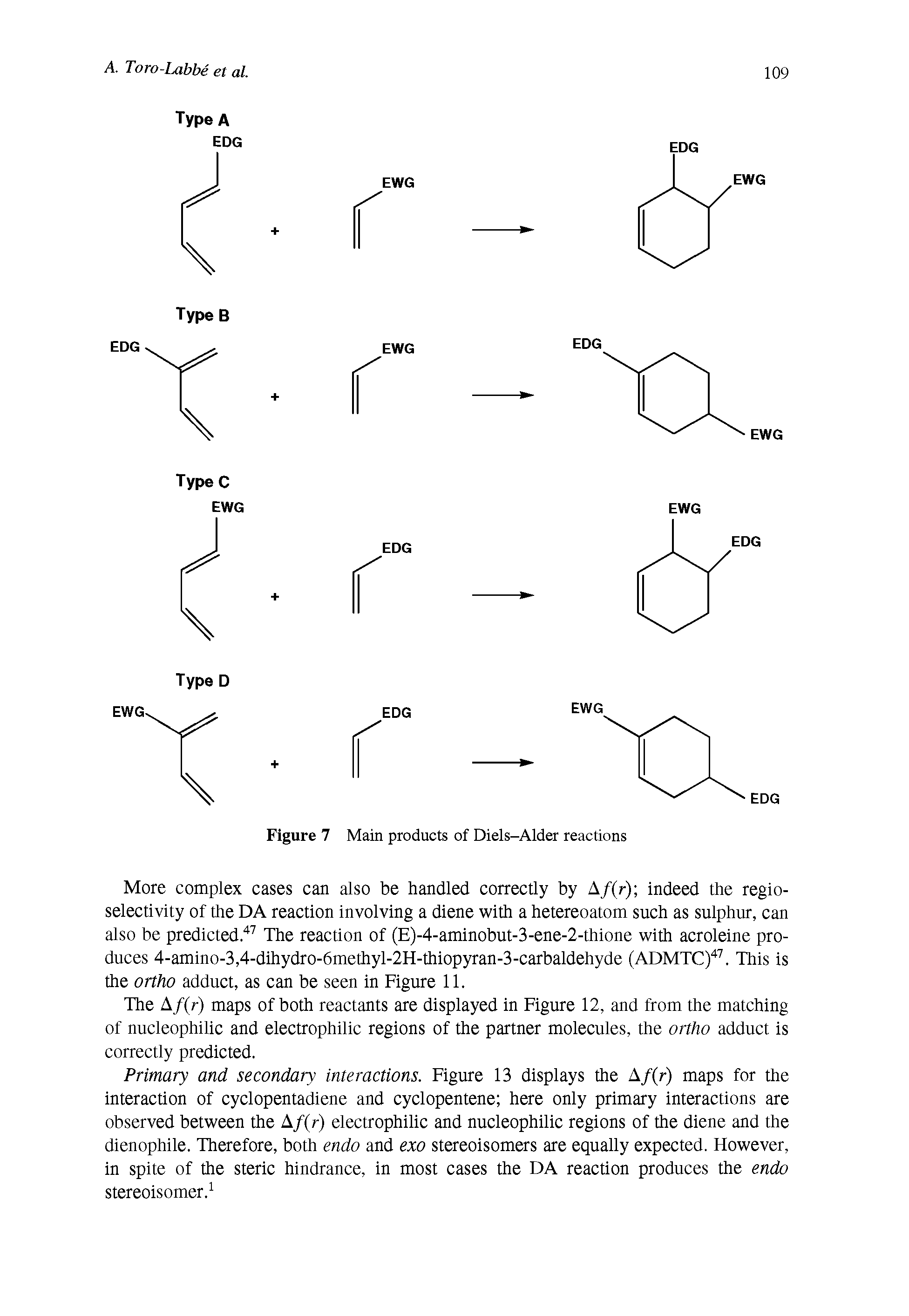 Figure 7 Main products of Diels-Alder reactions...