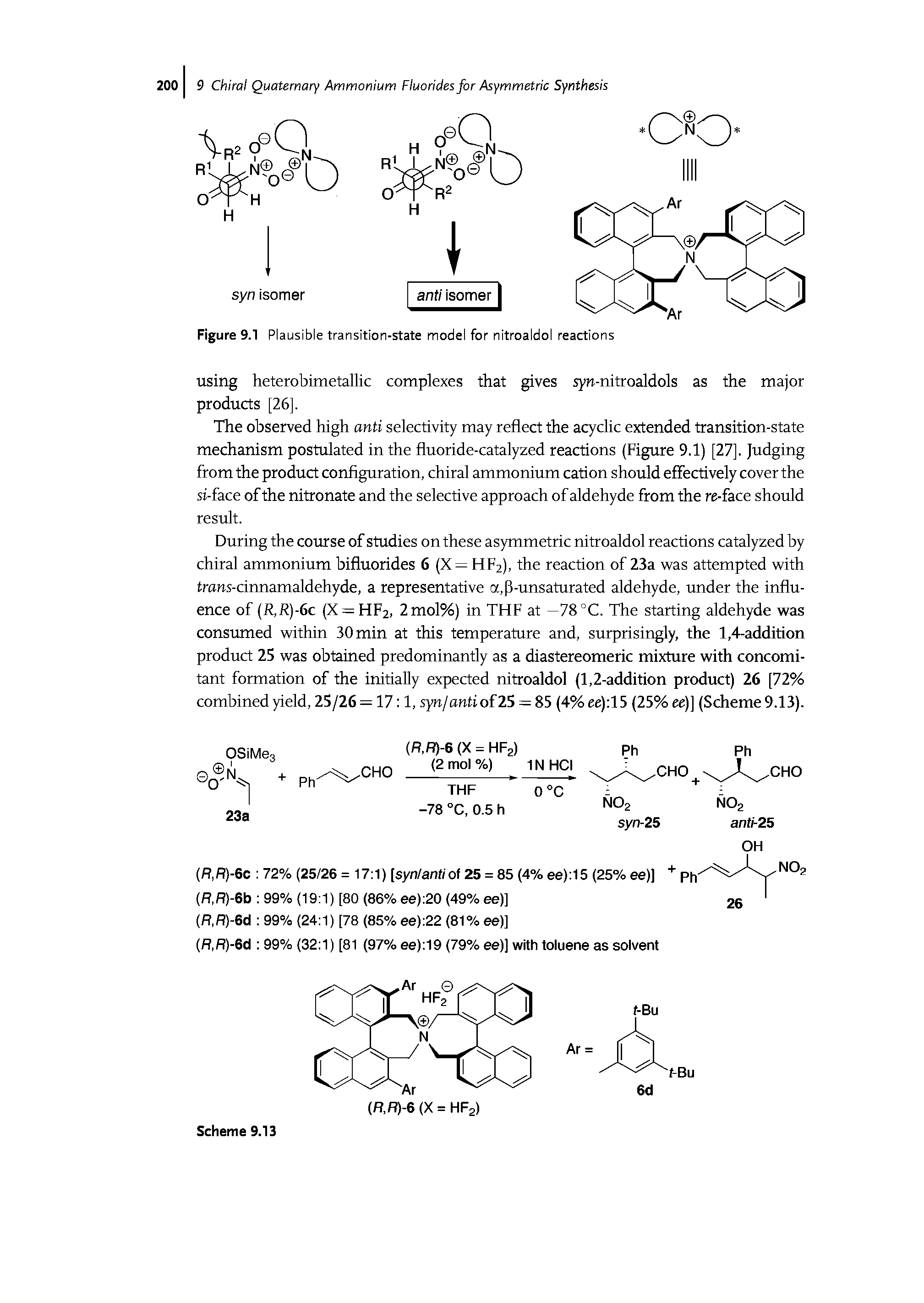 Figure 9.1 Plausible transition-state model for nitroaldol reactions...