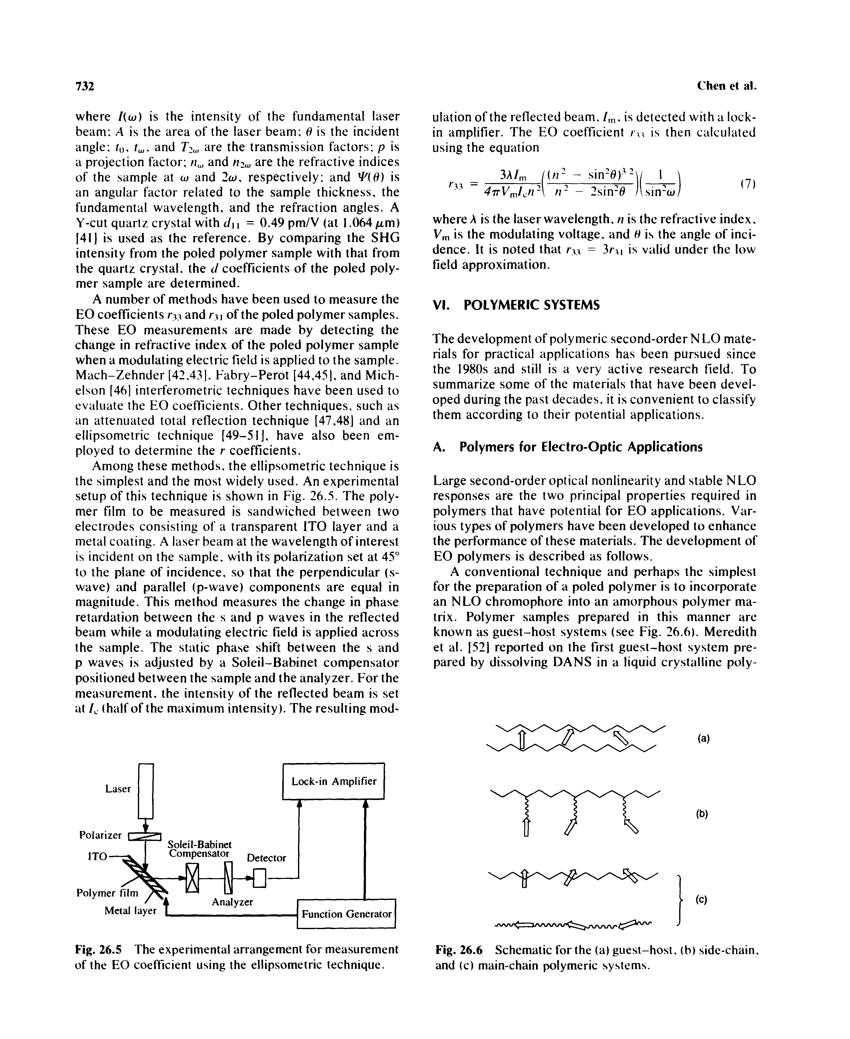 Fig. 26.5 The experimental arrangement for measurement of the EO coefficient using the ellipsometric technique.