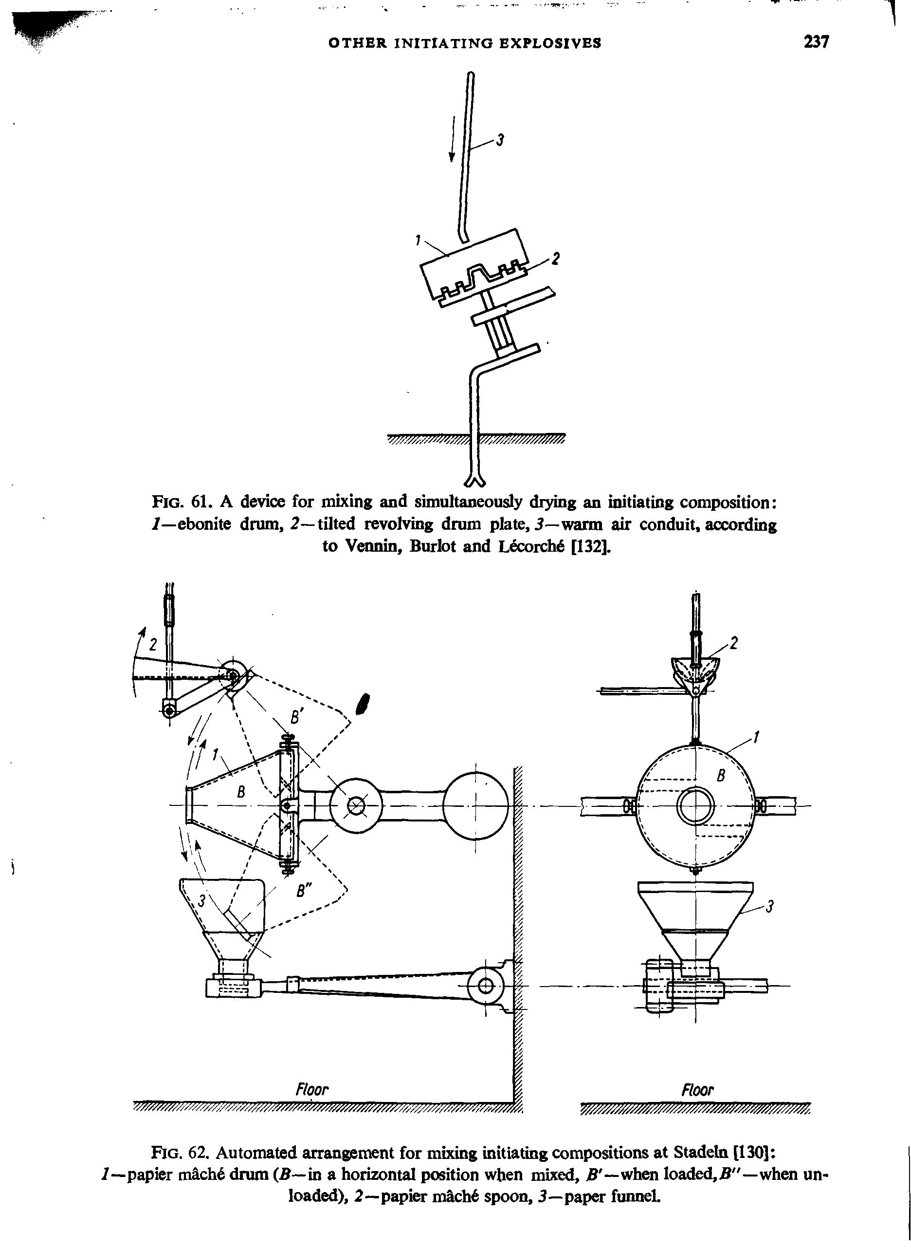 Fig. 62. Automated arrangement for mixing initiating compositions at Stadeln [130] ...