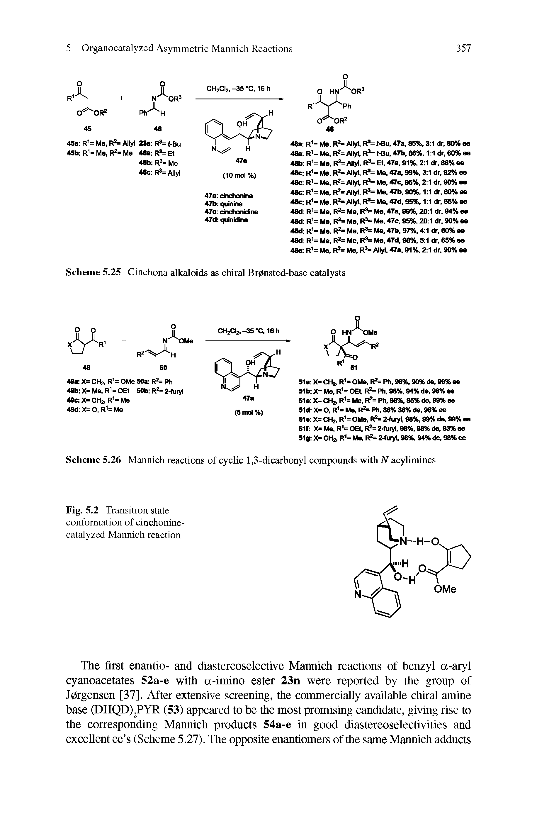 Scheme 5.25 Cinchona alkaloids as chiral Br0nsted-base catalysts...