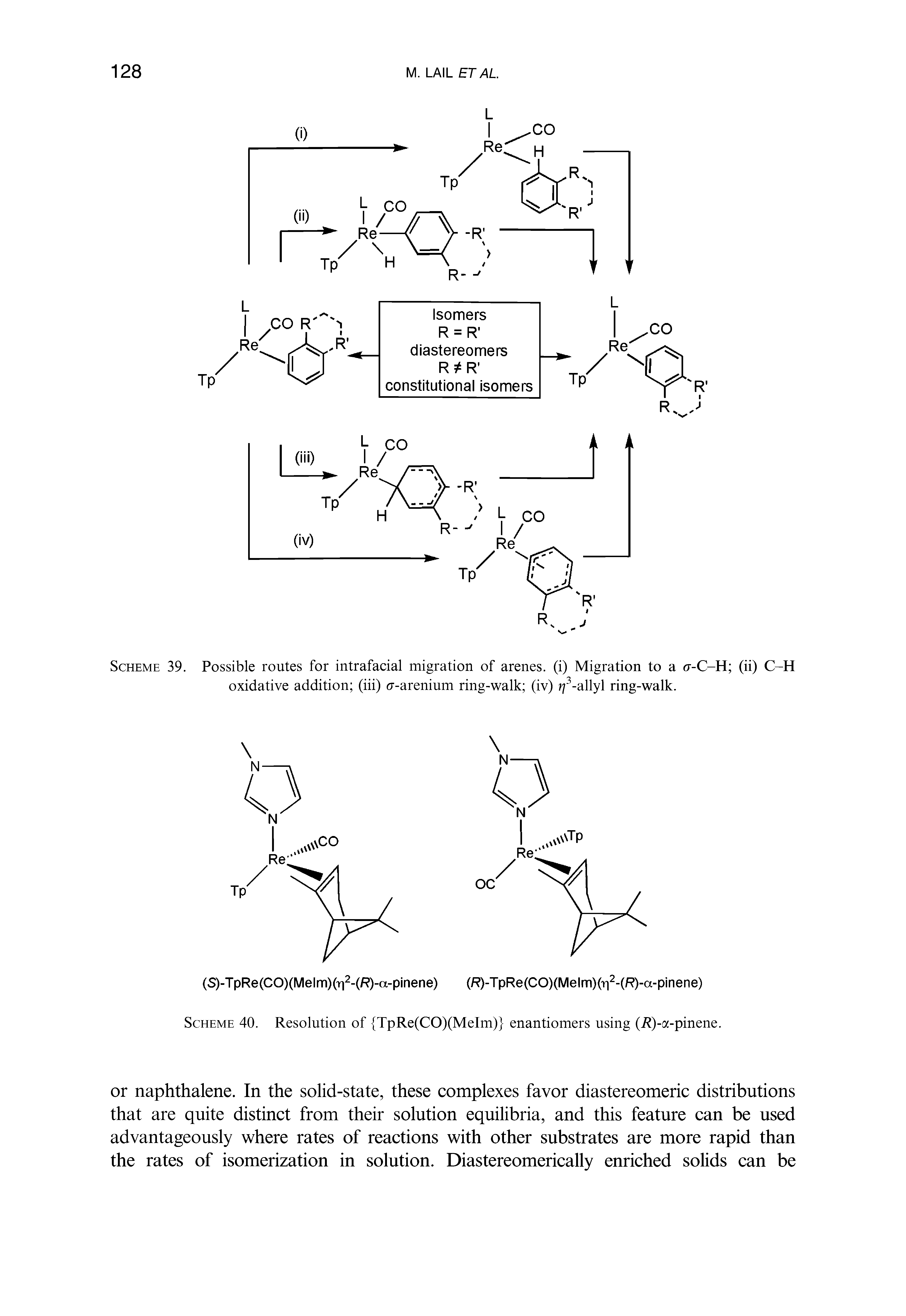 Scheme 39. Possible routes for intrafacial migration of arenes. (i) Migration to a c-C-H (ii) C-H oxidative addition (iii) cr-arenium ring-walk (iv) f/ -allyl ring-walk.