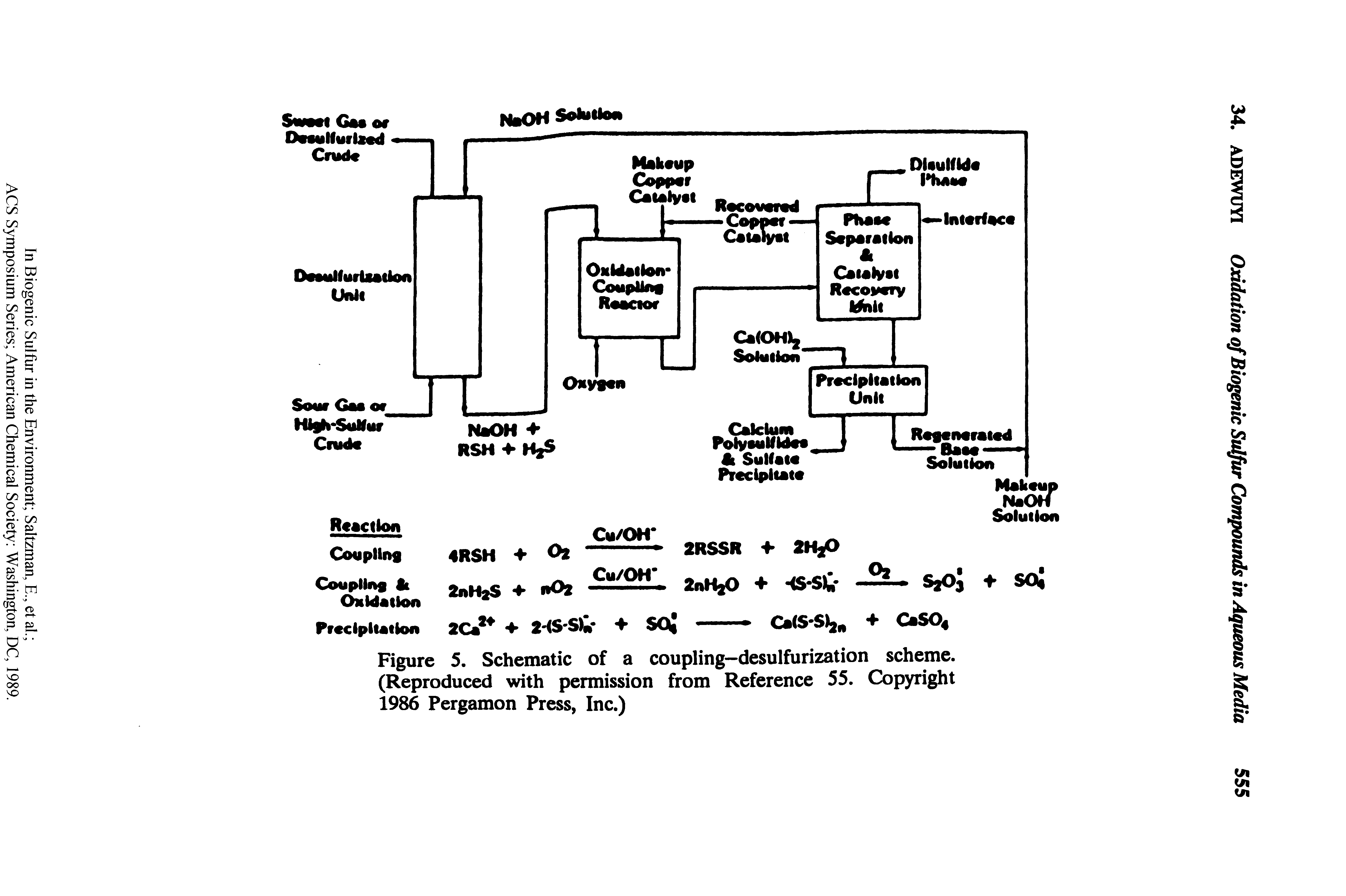 Figure 5. Schematic of a coupling—desulfurization scheme. (Reproduced with permission from Reference 55. Copyright 1986 Pergamon Press, Inc.)...