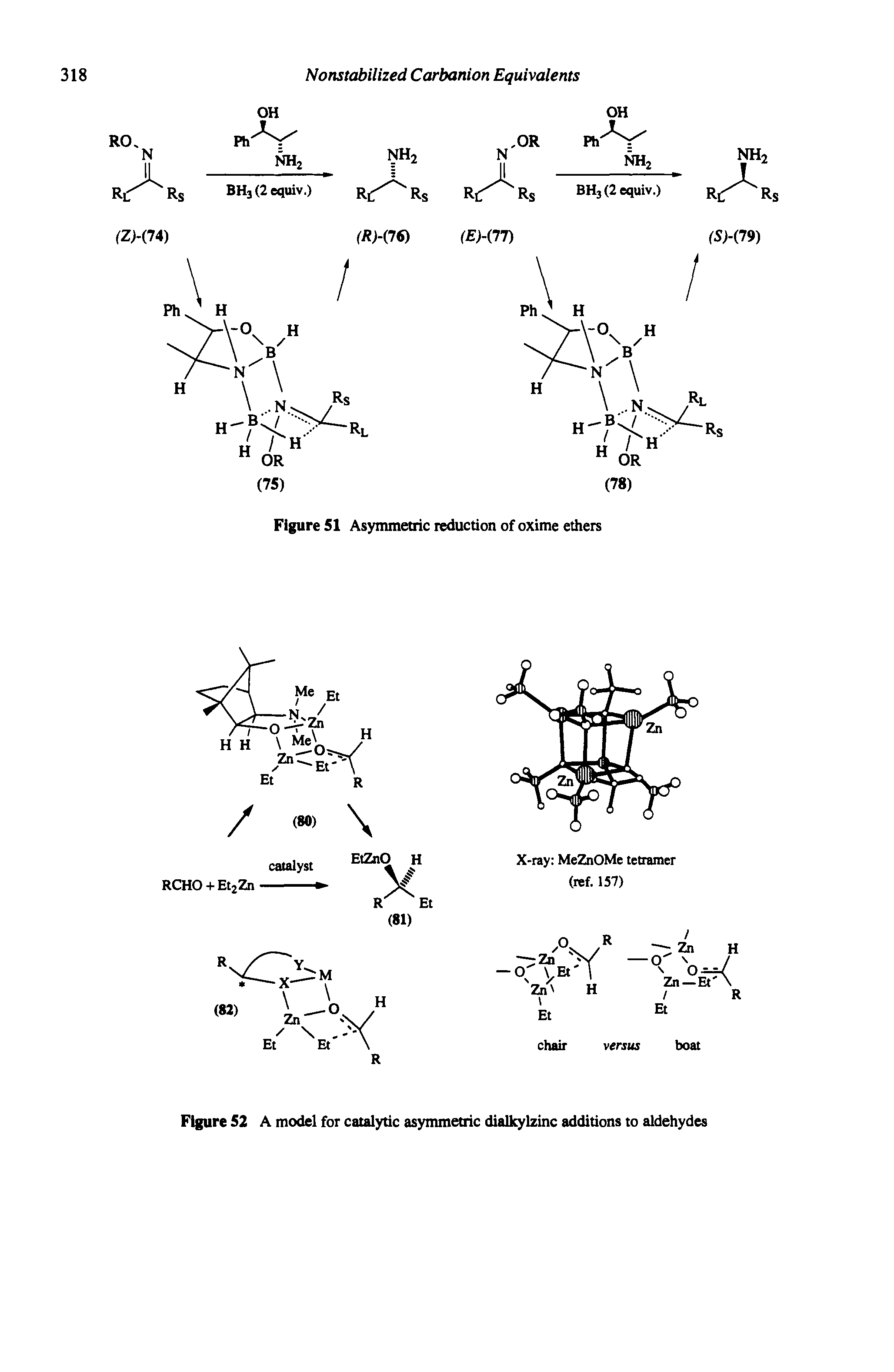 Figure 52 A model for catalytic asymmetric dialkylzinc additions to aldehydes...