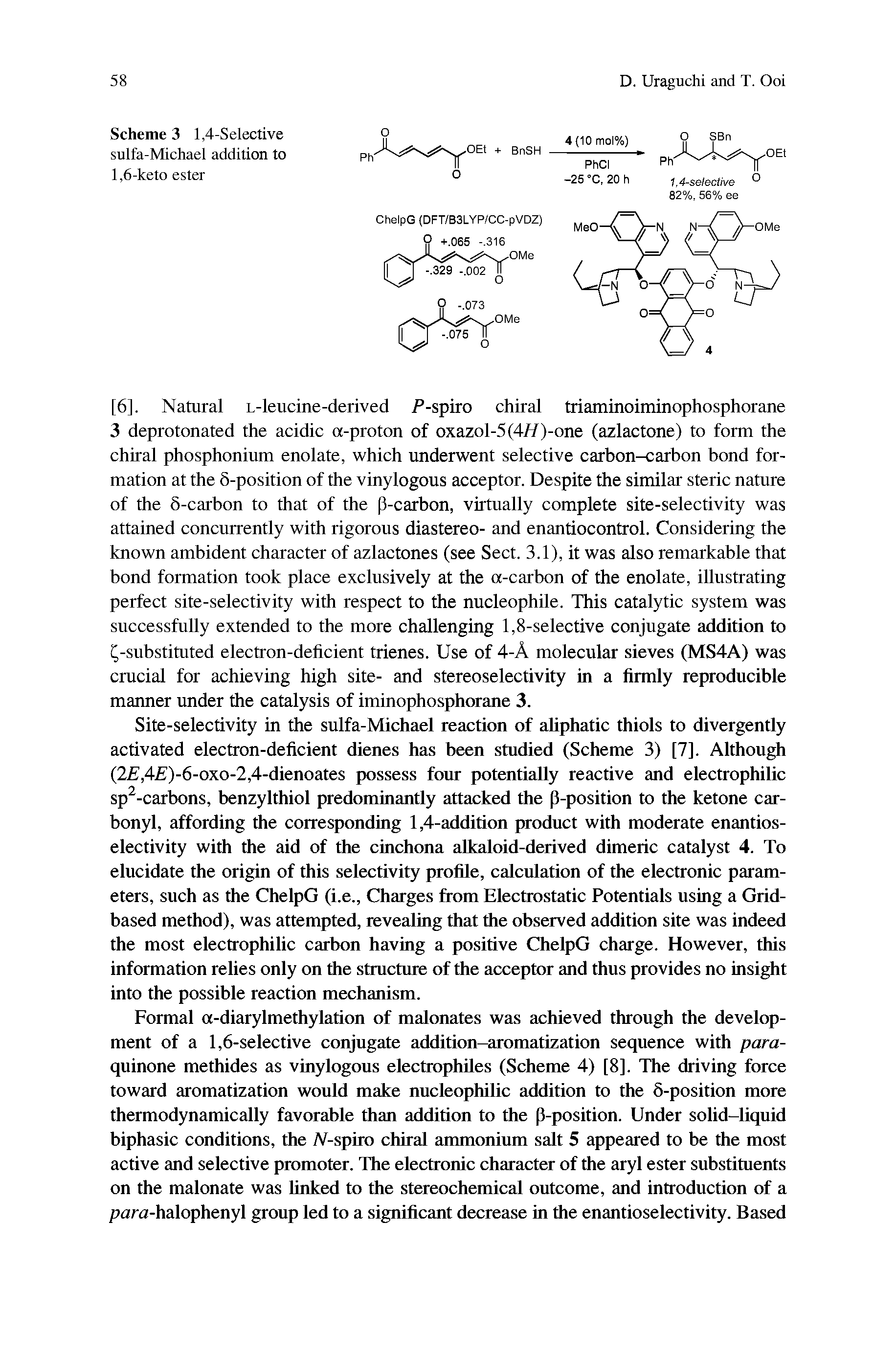 Scheme 3 1,4-Selective sulfa-Michael addition to 1,6-keto ester...