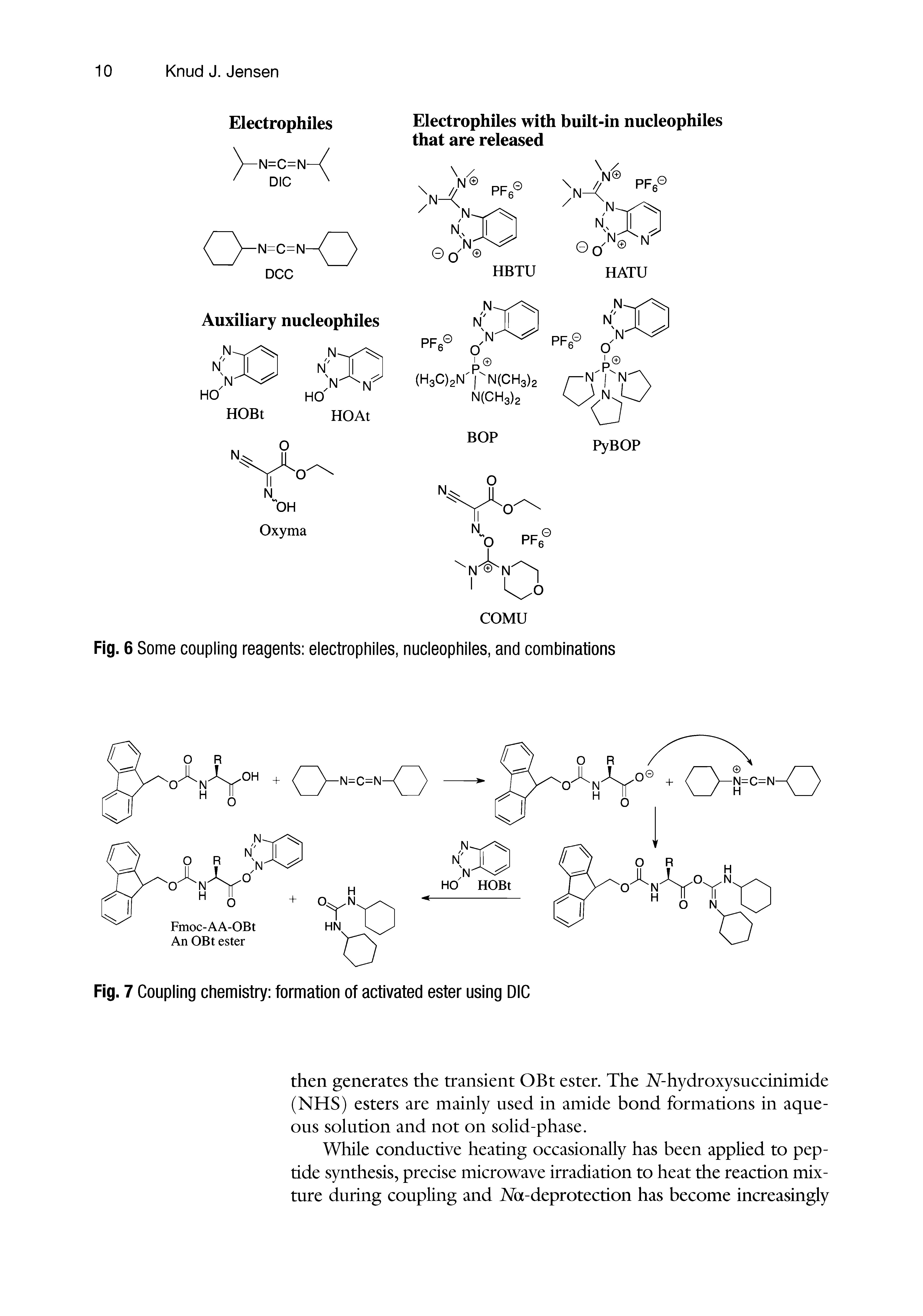 Fig. 6 Some coupling reagents electrophiles, nucleophiles, and combinations...