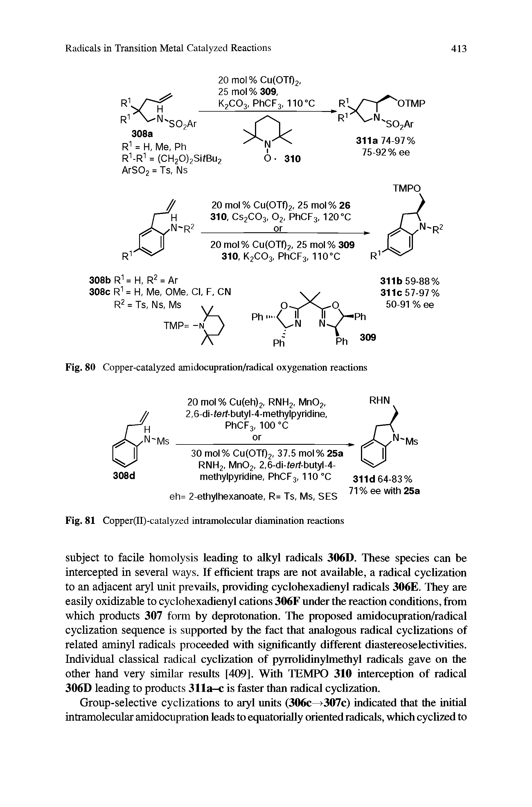 Fig. 80 Copper-catalyzed amidocupration/radical oxygenation reactions...