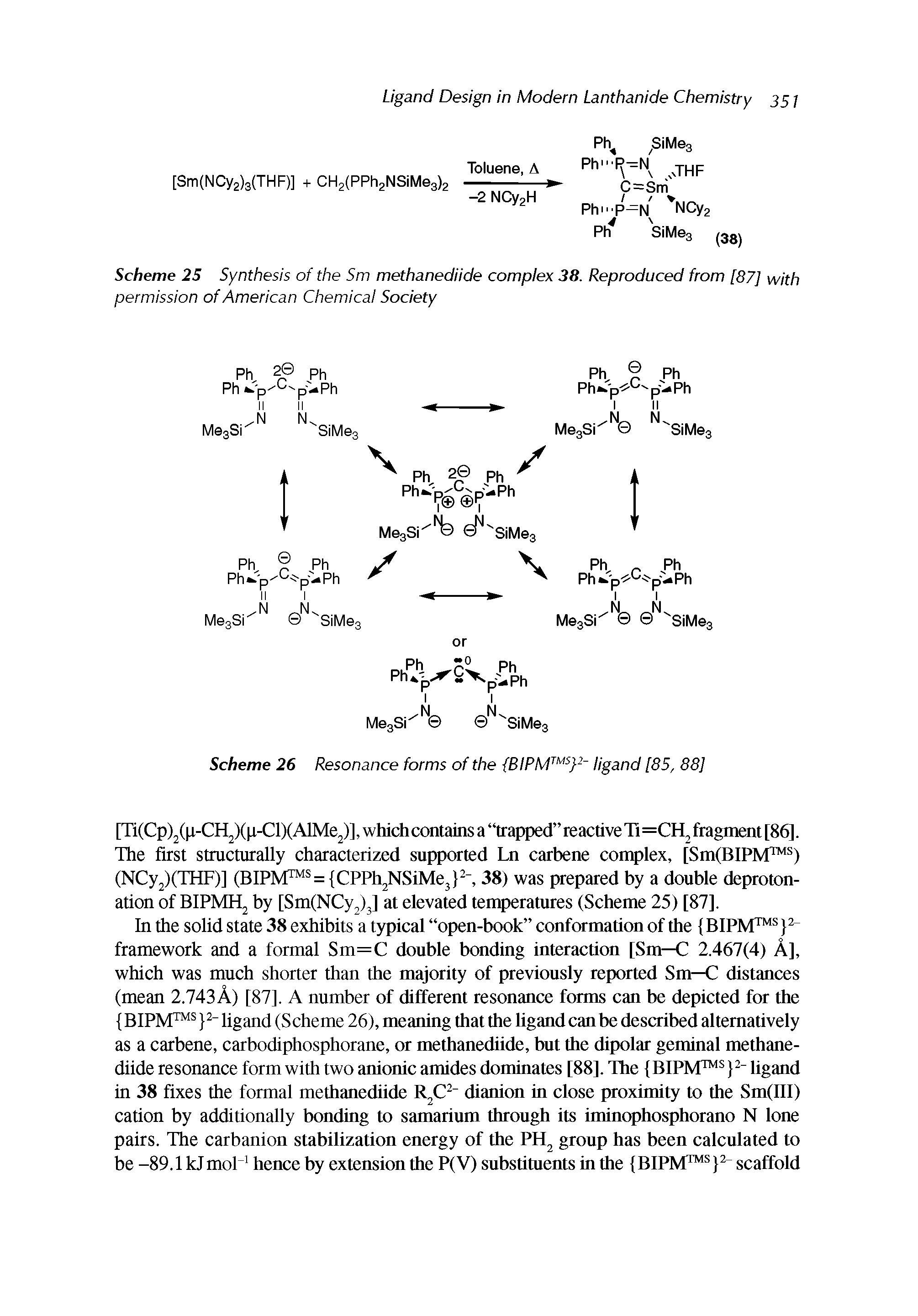 Scheme 25 Synthesis of the Sm methanediide complex 38. Reproduced from [87] with permission of American Chemical Society...