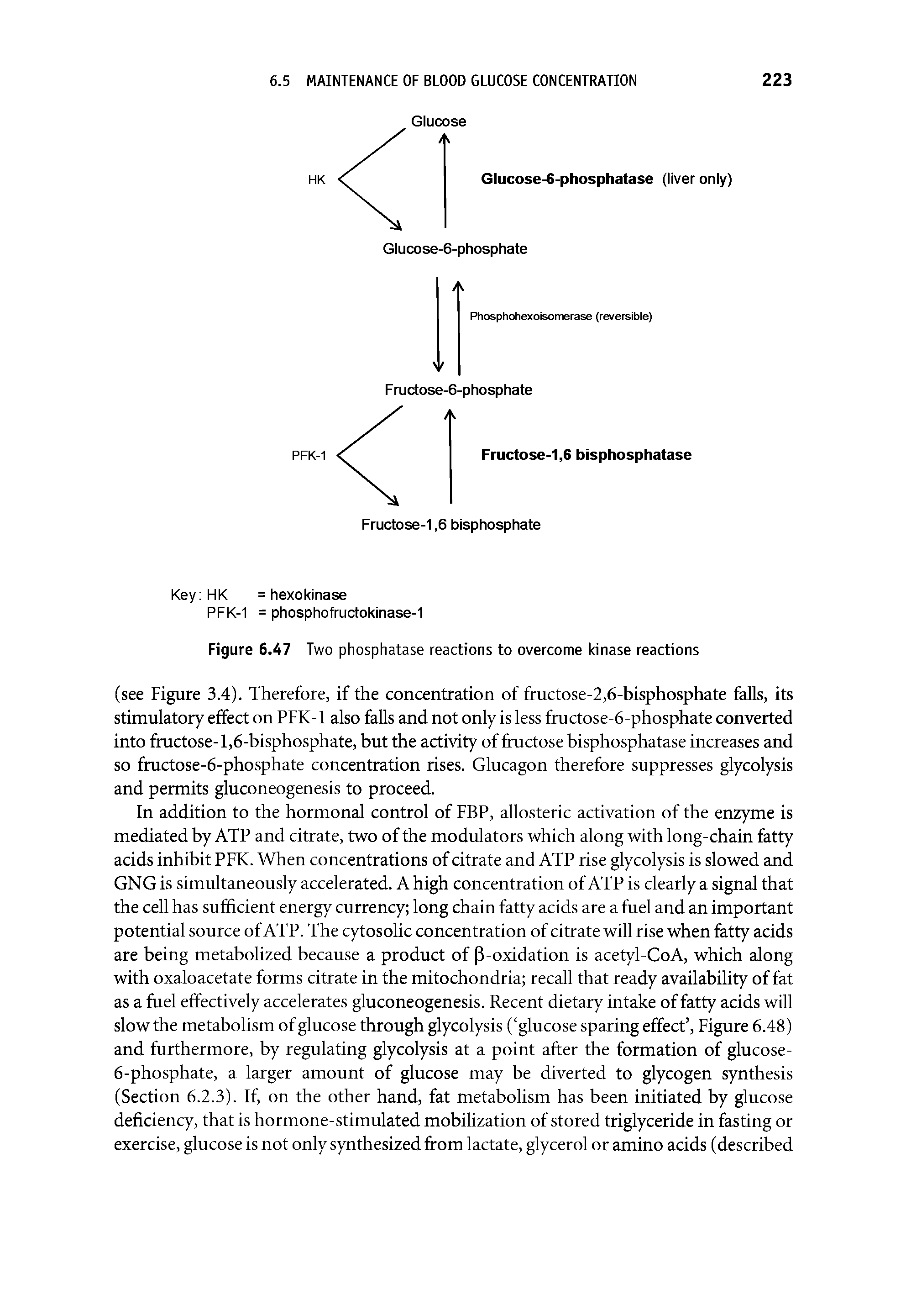 Figure 6.47 Two phosphatase reactions to overcome kinase reactions...