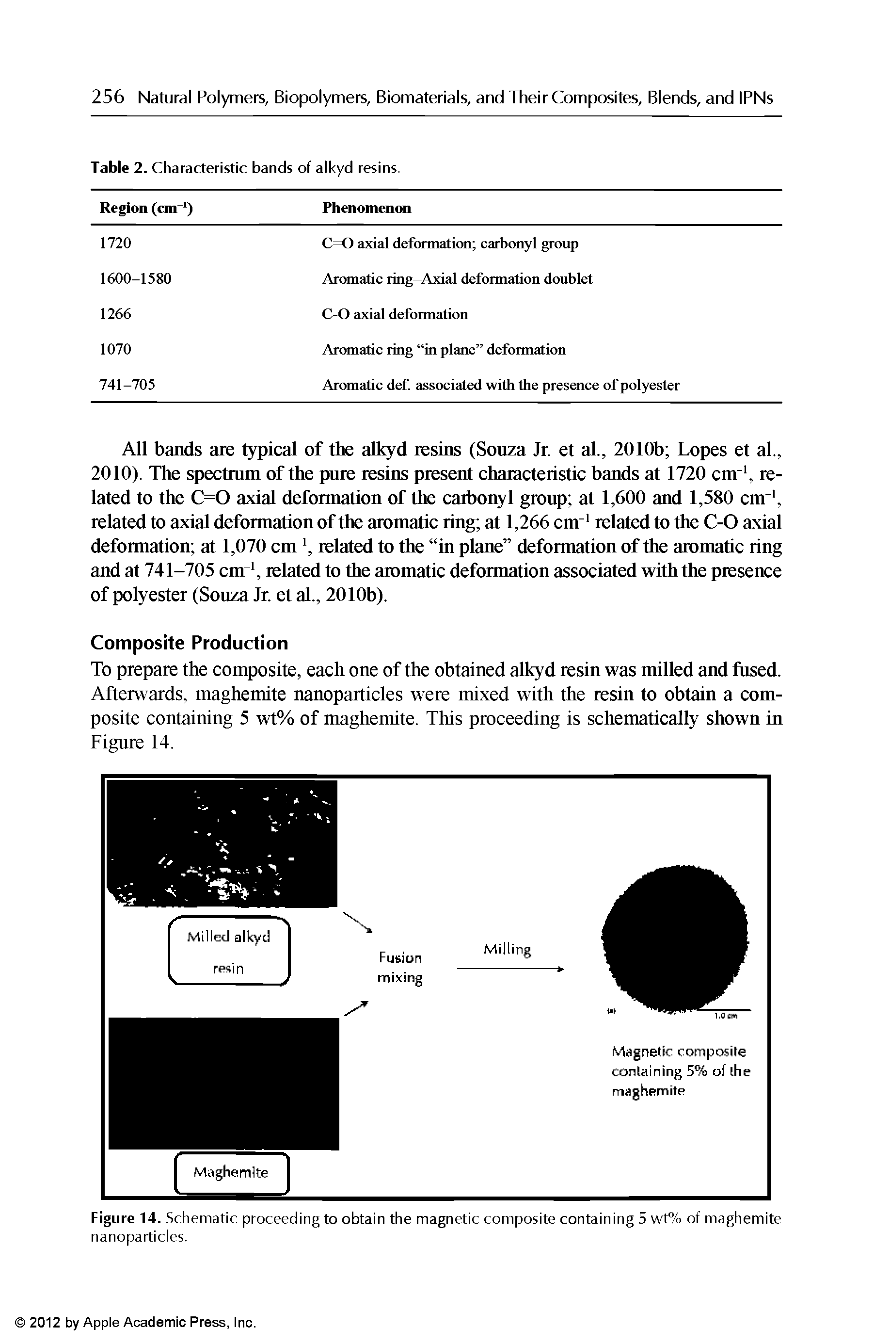 Figure 14. Schematic proceeding to obtain the magnetic composite containing 5 wt% of maghemite nanoparticles.