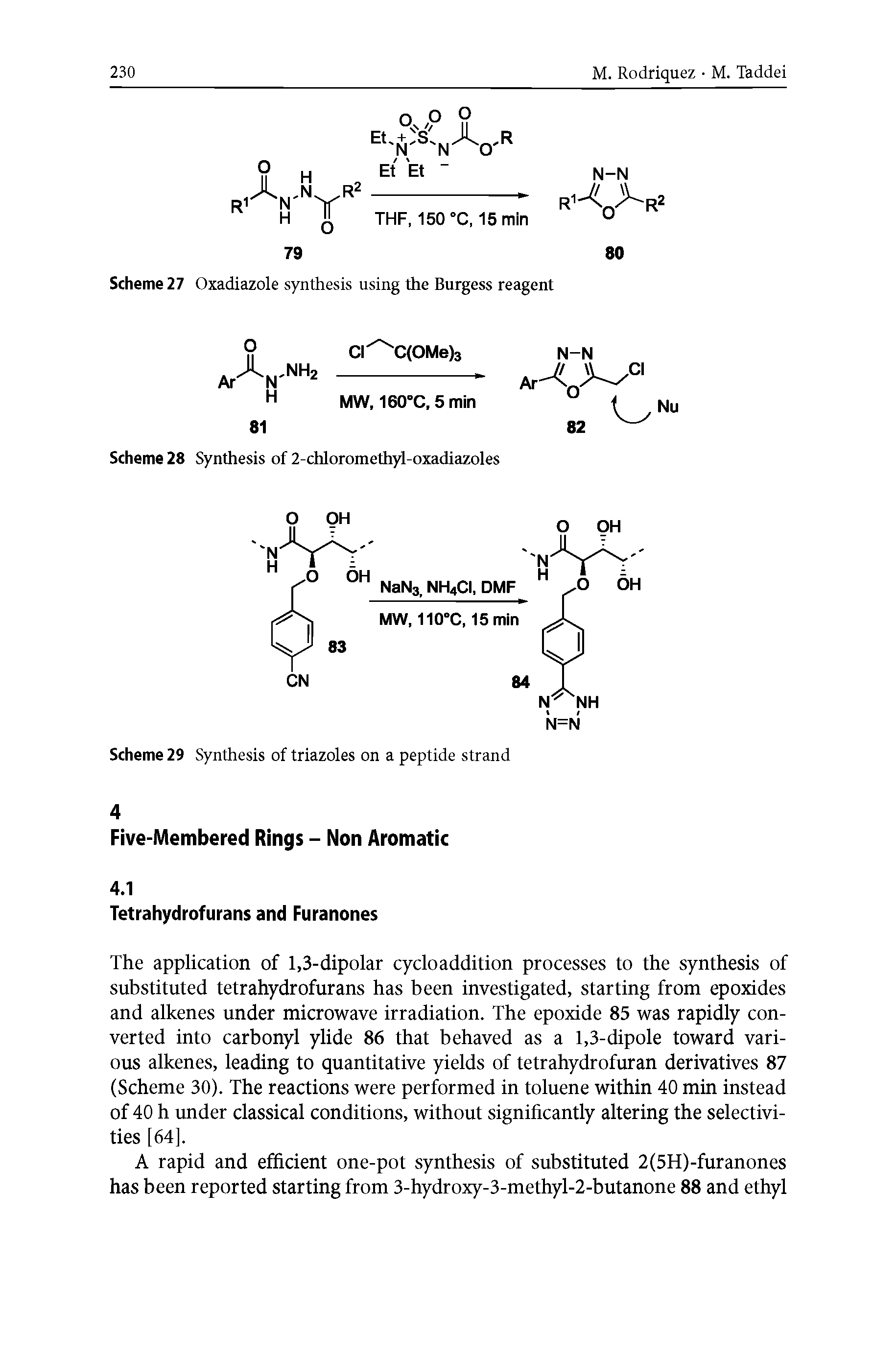 Scheme 27 Oxadiazole synthesis using the Burgess reagent...