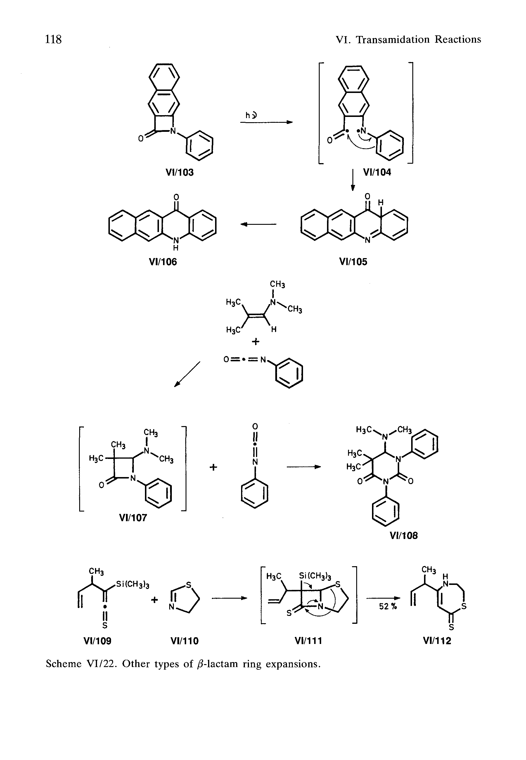 Scheme VI/22. Other types of /3-lactam ring expansions.