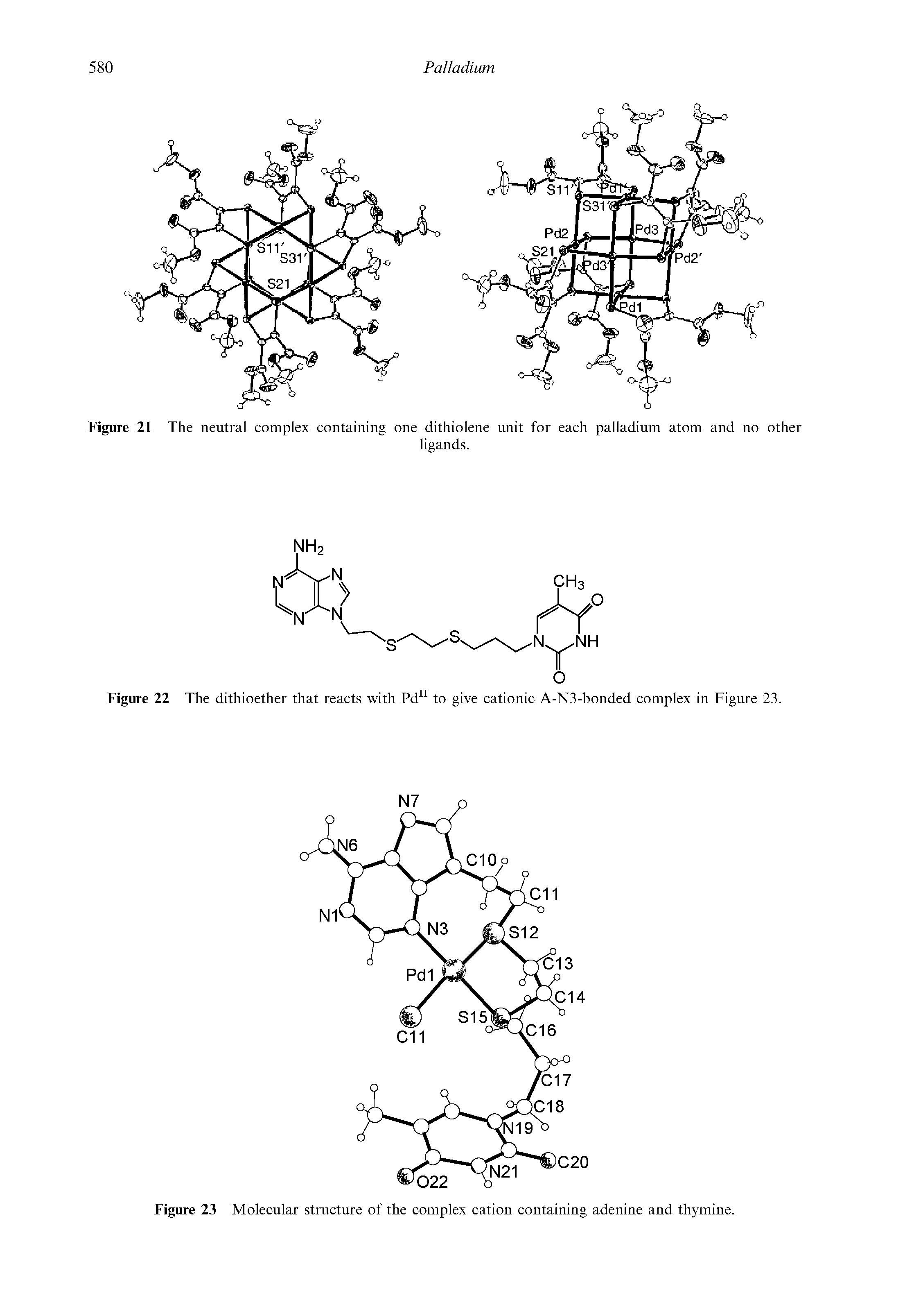 Figure 21 The neutral complex containing one dithiolene unit for each palladium atom and no other...