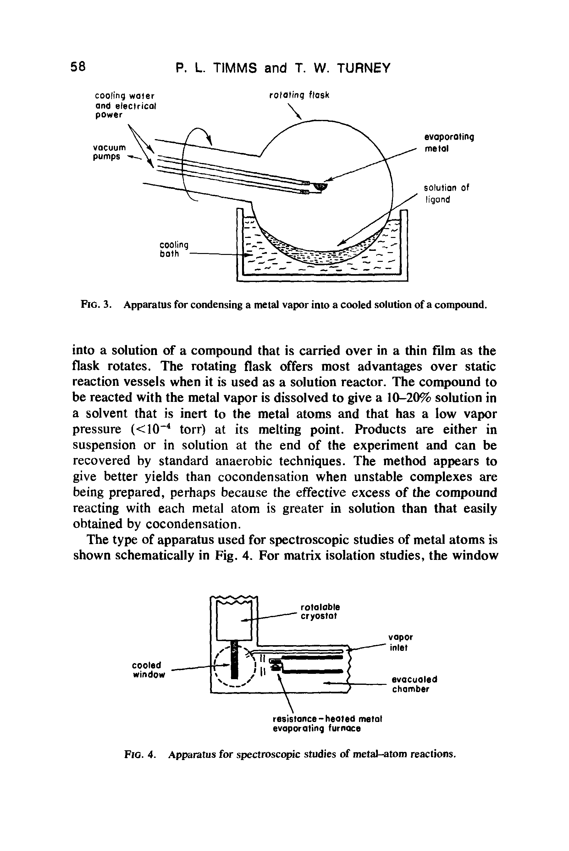 Fig. 4. Apparatus for spectroscopic studies of metal-atom reactions.