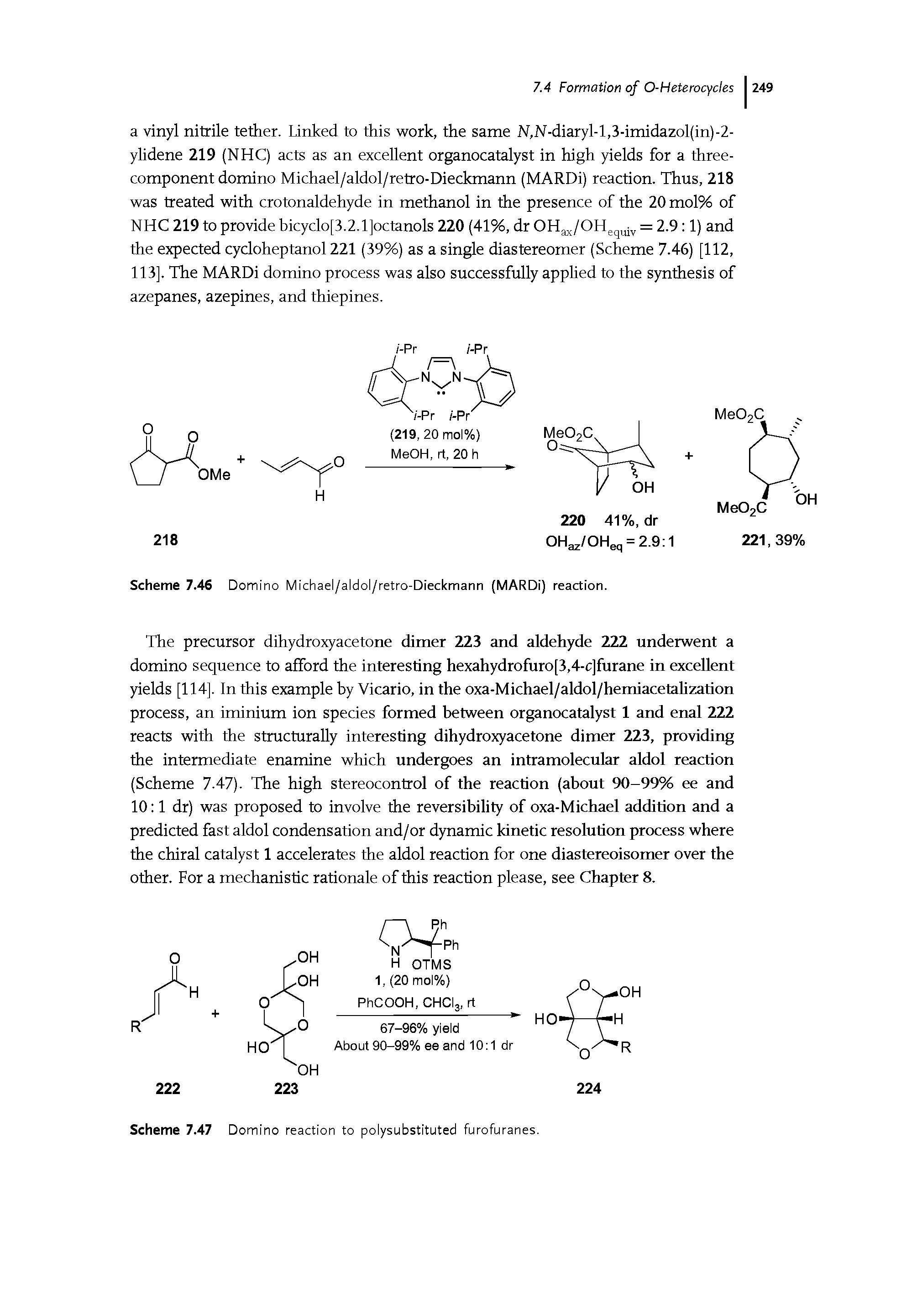 Scheme 7.46 Domino Michael/aldol/retro-Dieckmann (MARDi) reaction.