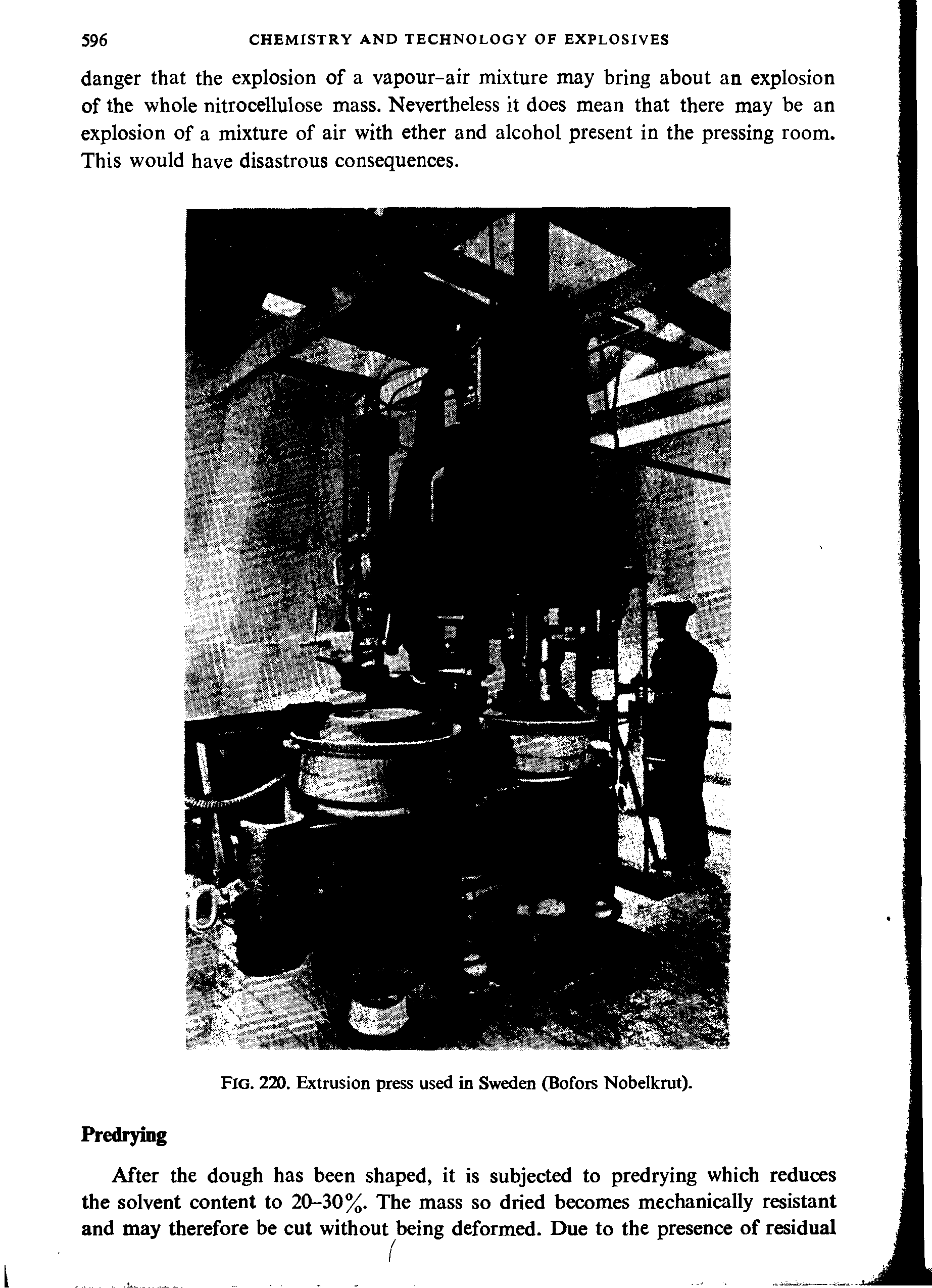 Fig. 220. Extrusion press used in Sweden (Bofors Nobelkrut).