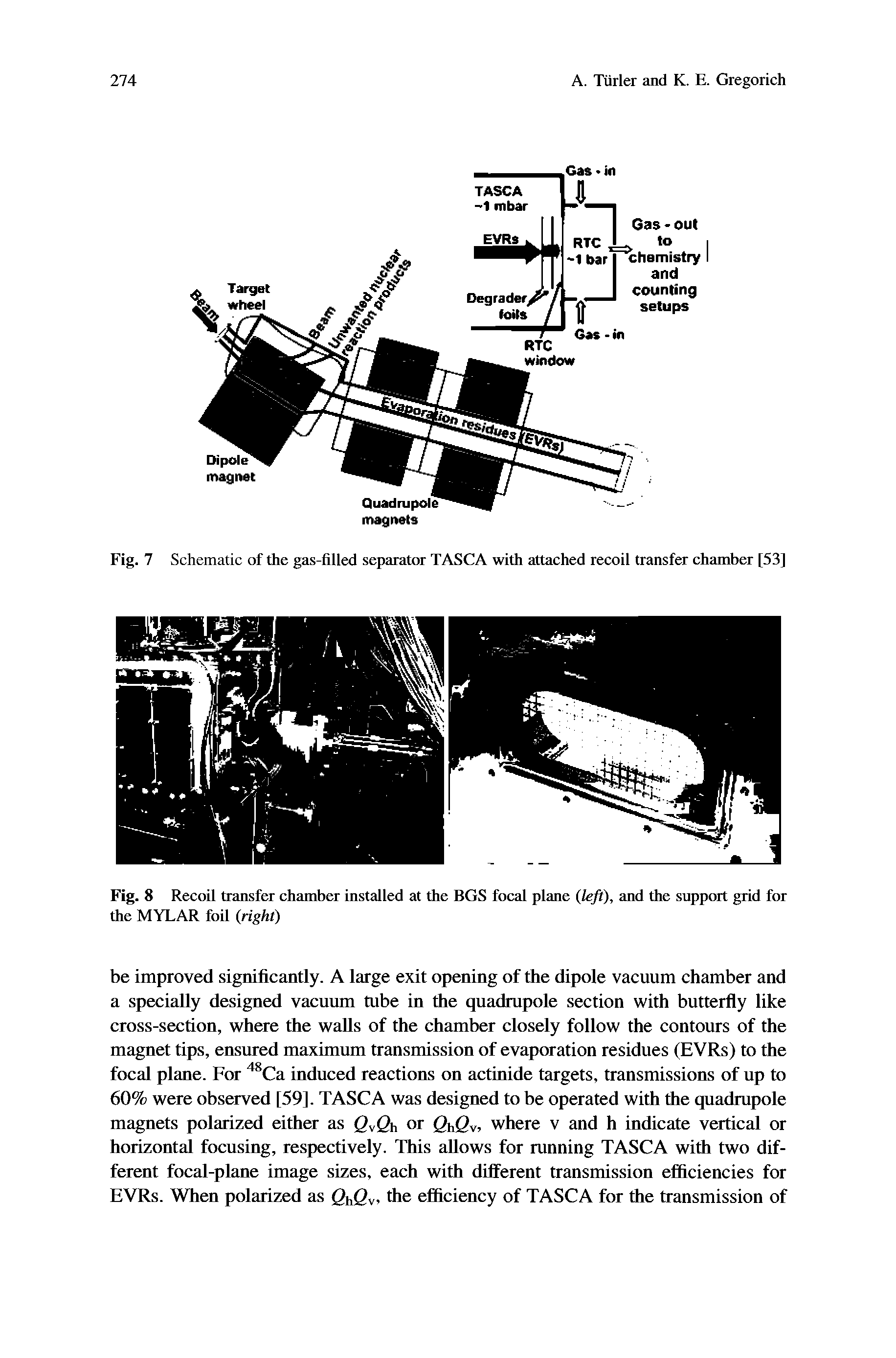 Fig. 7 Schematic of the gas-filled separator TASCA with attached recoil transfer chamber [53]...