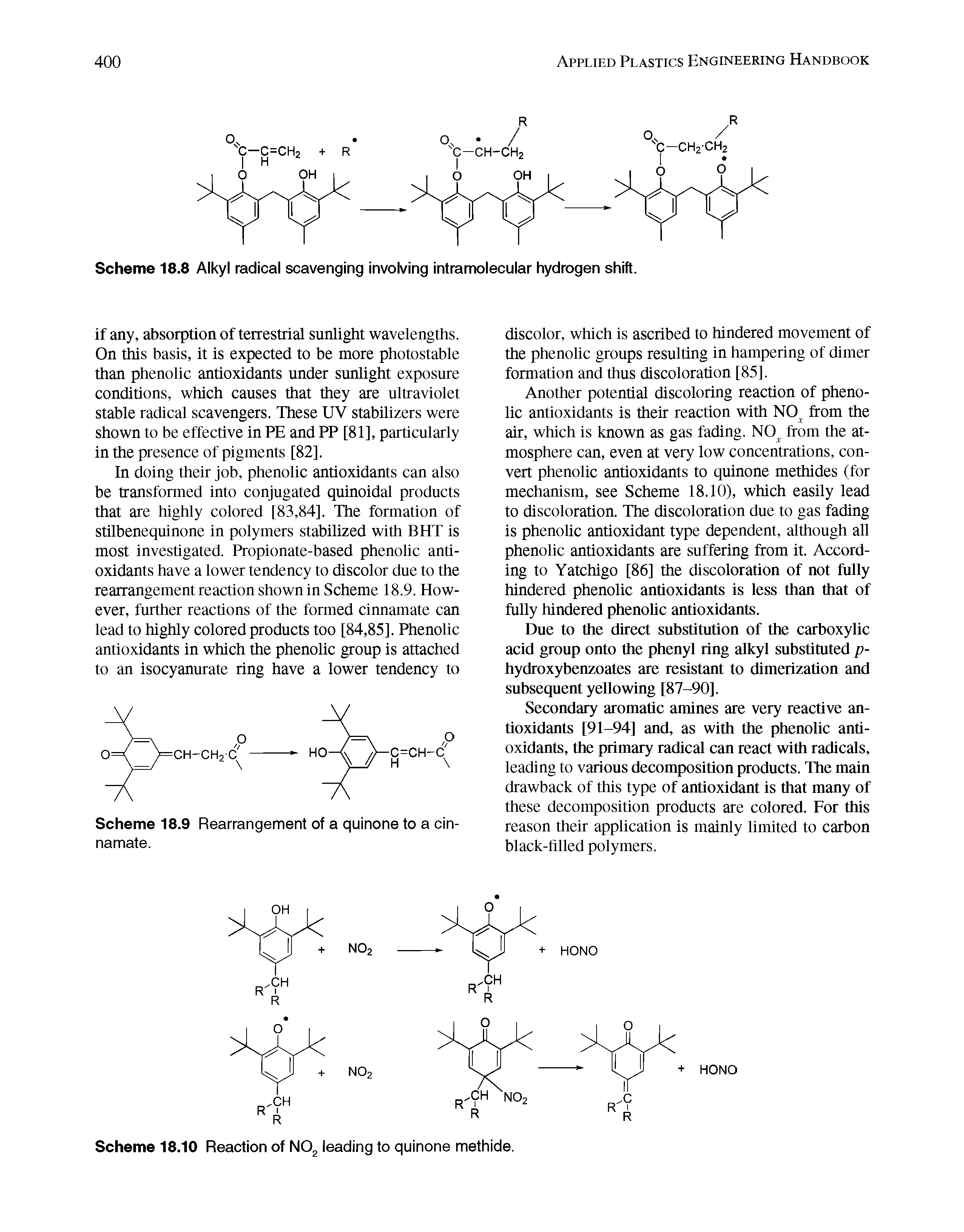 Scheme 18.8 Alkyl radical scavenging involving intramolecular hydrogen shift.